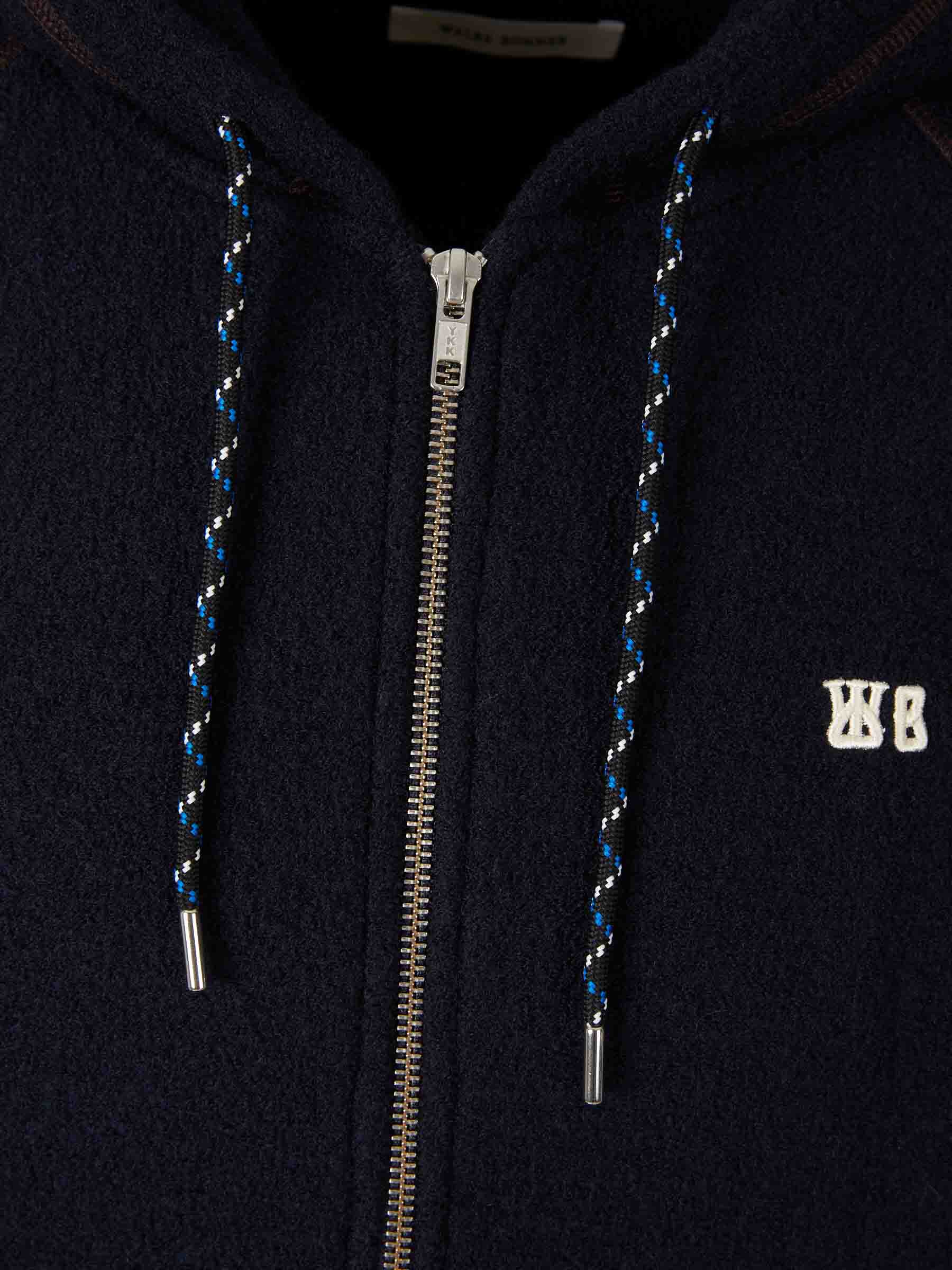 Wales Bonner Hombre Barcelona Sudadera Cremallera October color Azul Marino sku 512-002561 01 - Foto 3