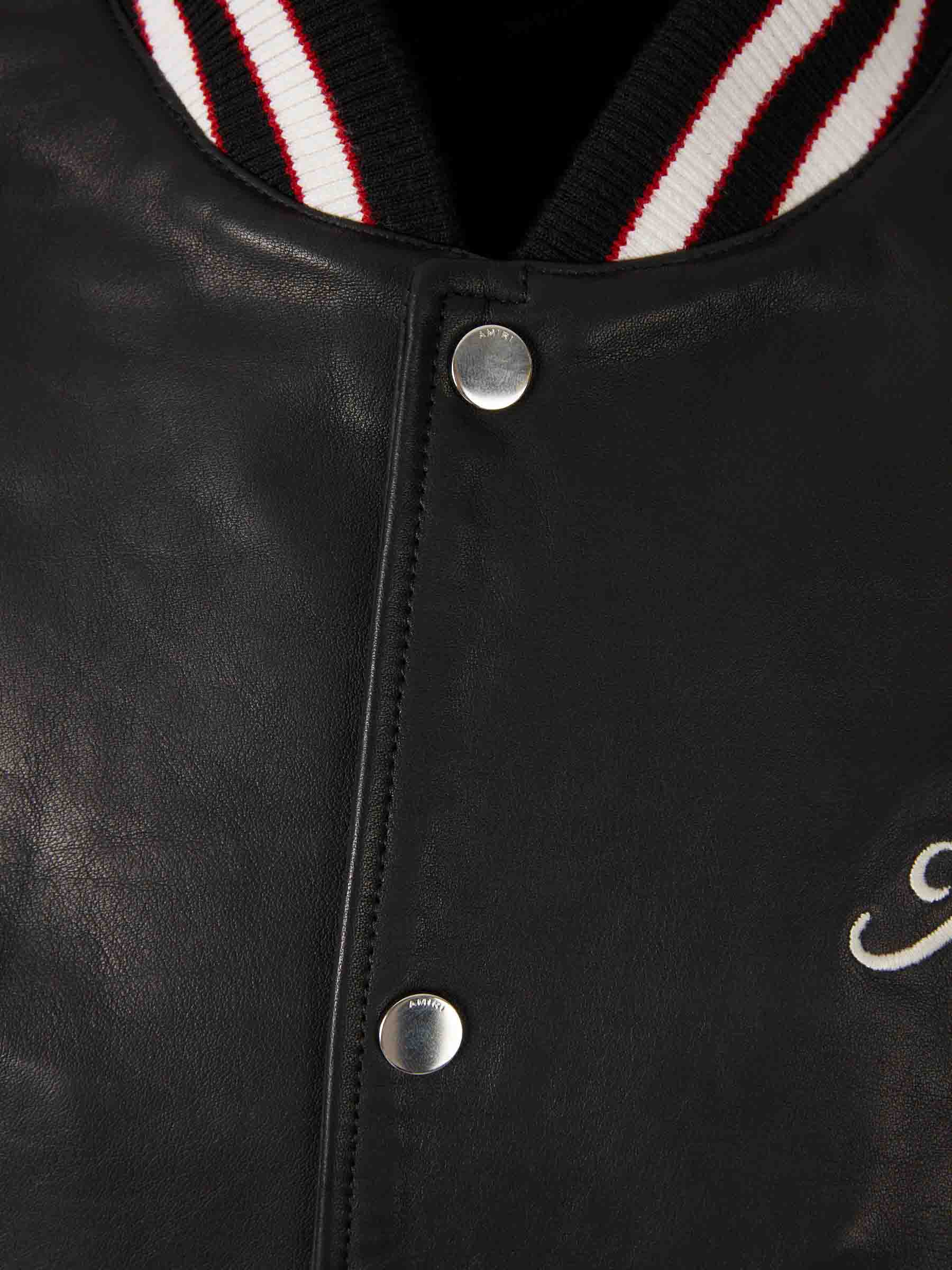 Amiri Hombre Barcelona Chaqueta Bomber Piel color Negro sku 512-002712 01 - Foto 3