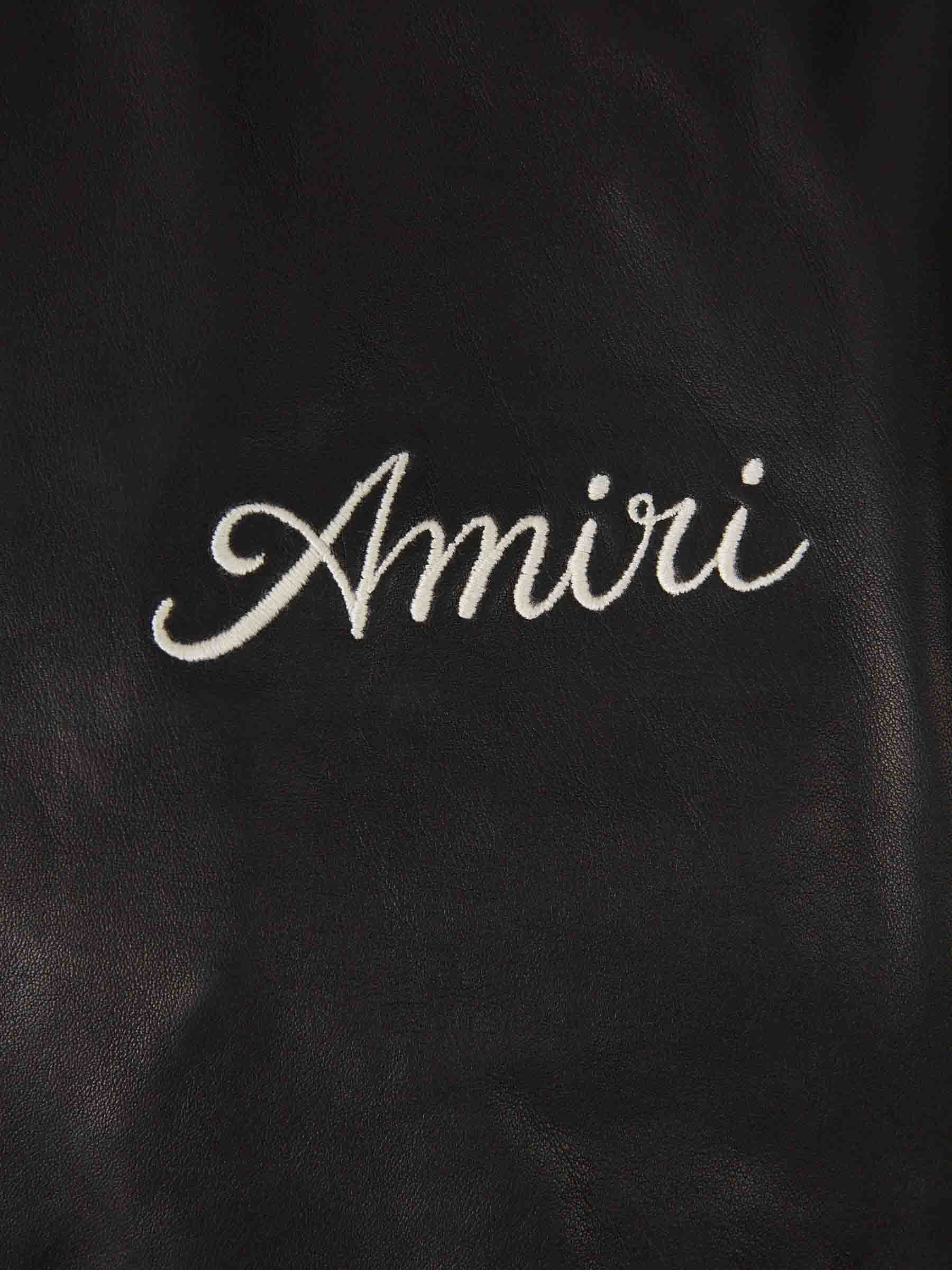 Amiri Hombre Barcelona Chaqueta Bomber Piel color Negro sku 512-002712 01 - Foto 4