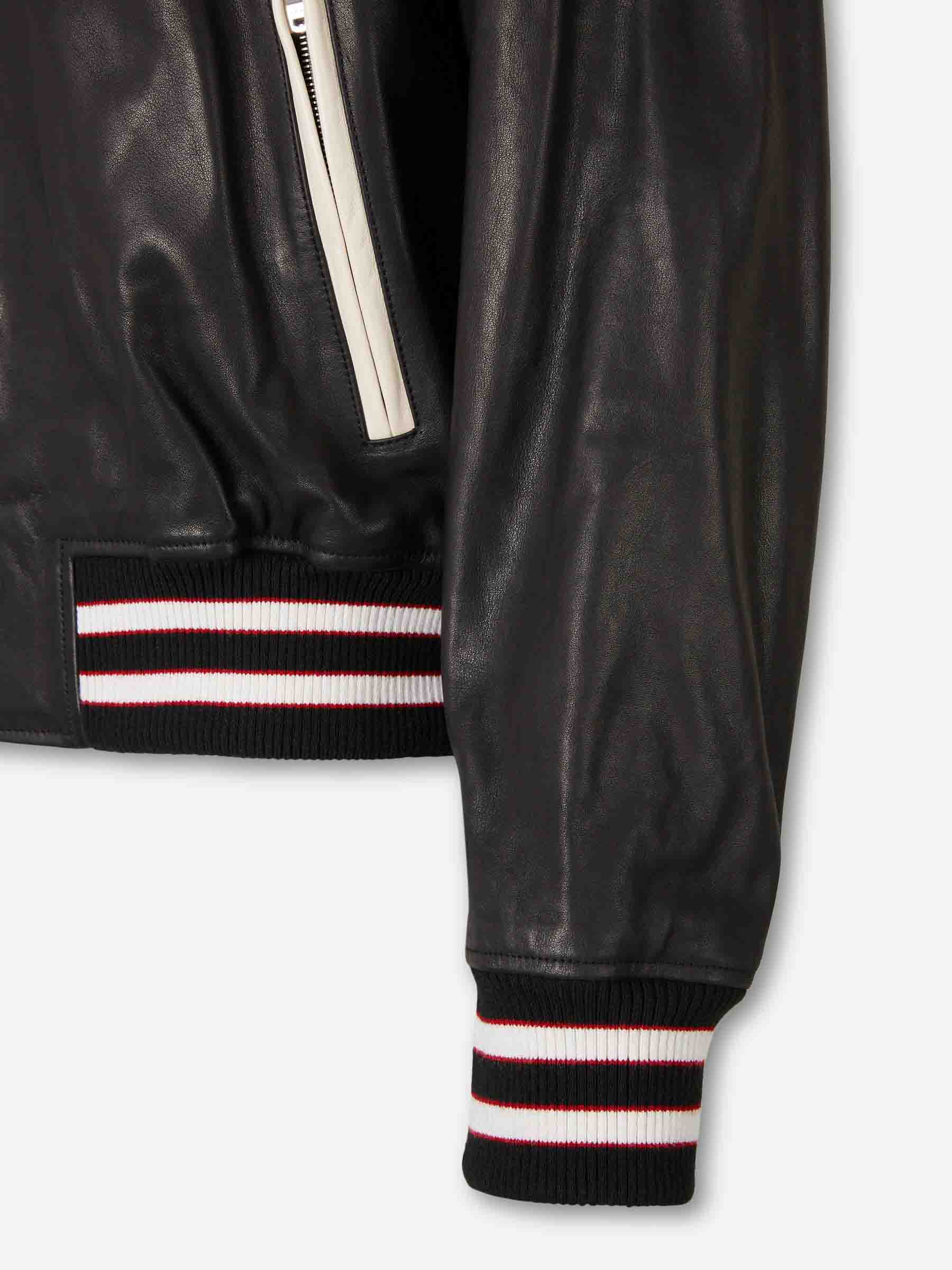 Amiri Hombre Barcelona Chaqueta Bomber Piel color Negro sku 512-002712 01 - Foto 5