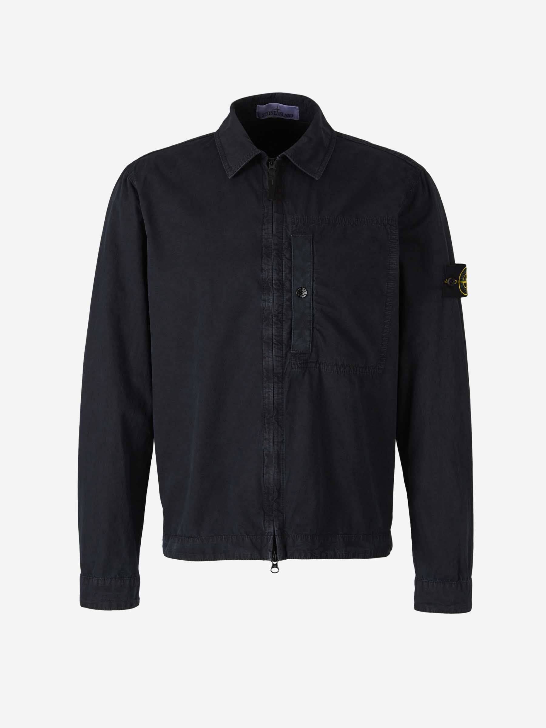 Stone Island Hombre Barcelona Chaqueta Algodón Cremallera color Gris Antracita sku 513-000041 01 - Foto 1