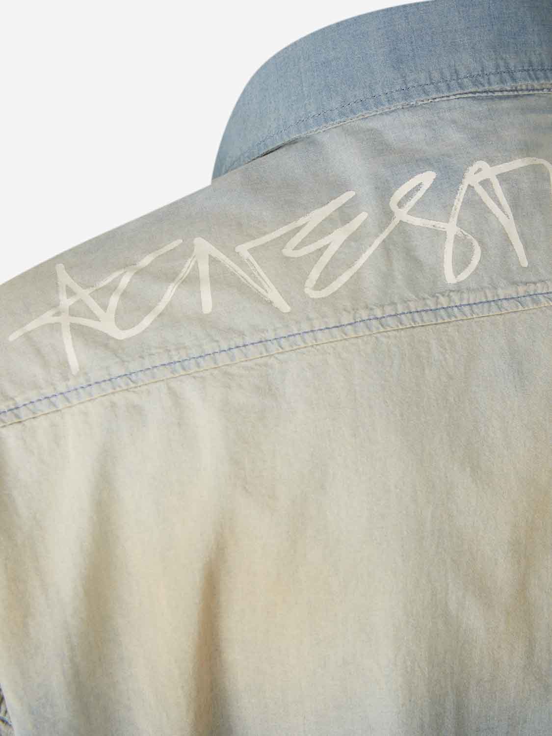 Acne Studios Hombre Barcelona Camisa Denim Oversized color Azul Denim Claro sku 513-000068 01 - Foto 5