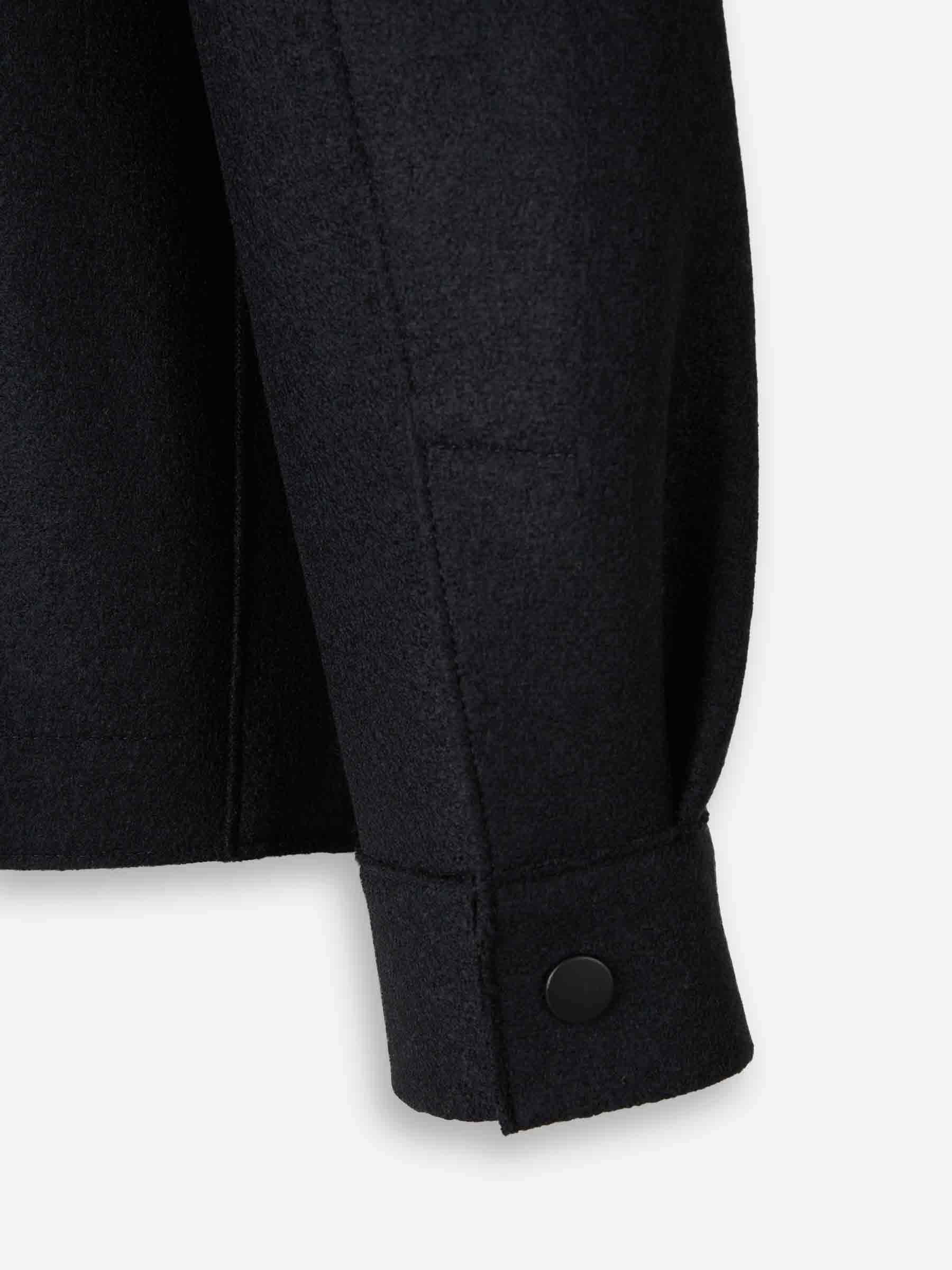 Harris Wharf Hombre Barcelona Chaqueta Camisera Lana color Azul Noche sku 513-000100 02 - Foto 4