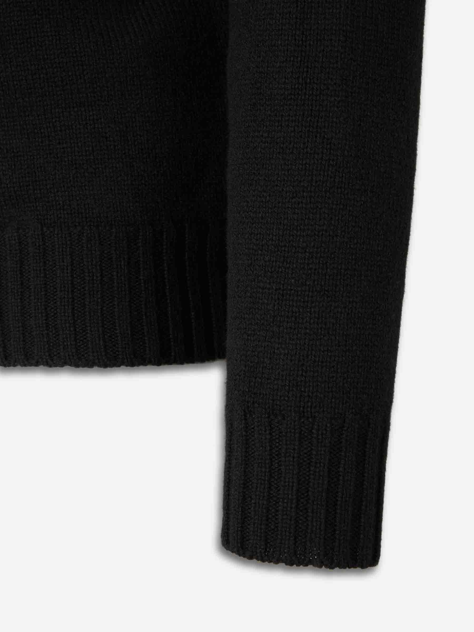 Gran Sasso Hombre Barcelona Jersey Botones Lana color Negro sku 513-000104 02 - Foto 4