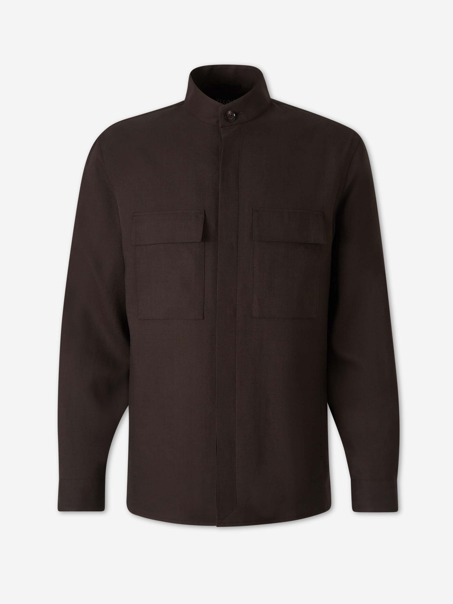 Zegna – Linen overshirt Hombre 513-000111 01 Zegna – Linen overshirt Hombre 513-000111 01