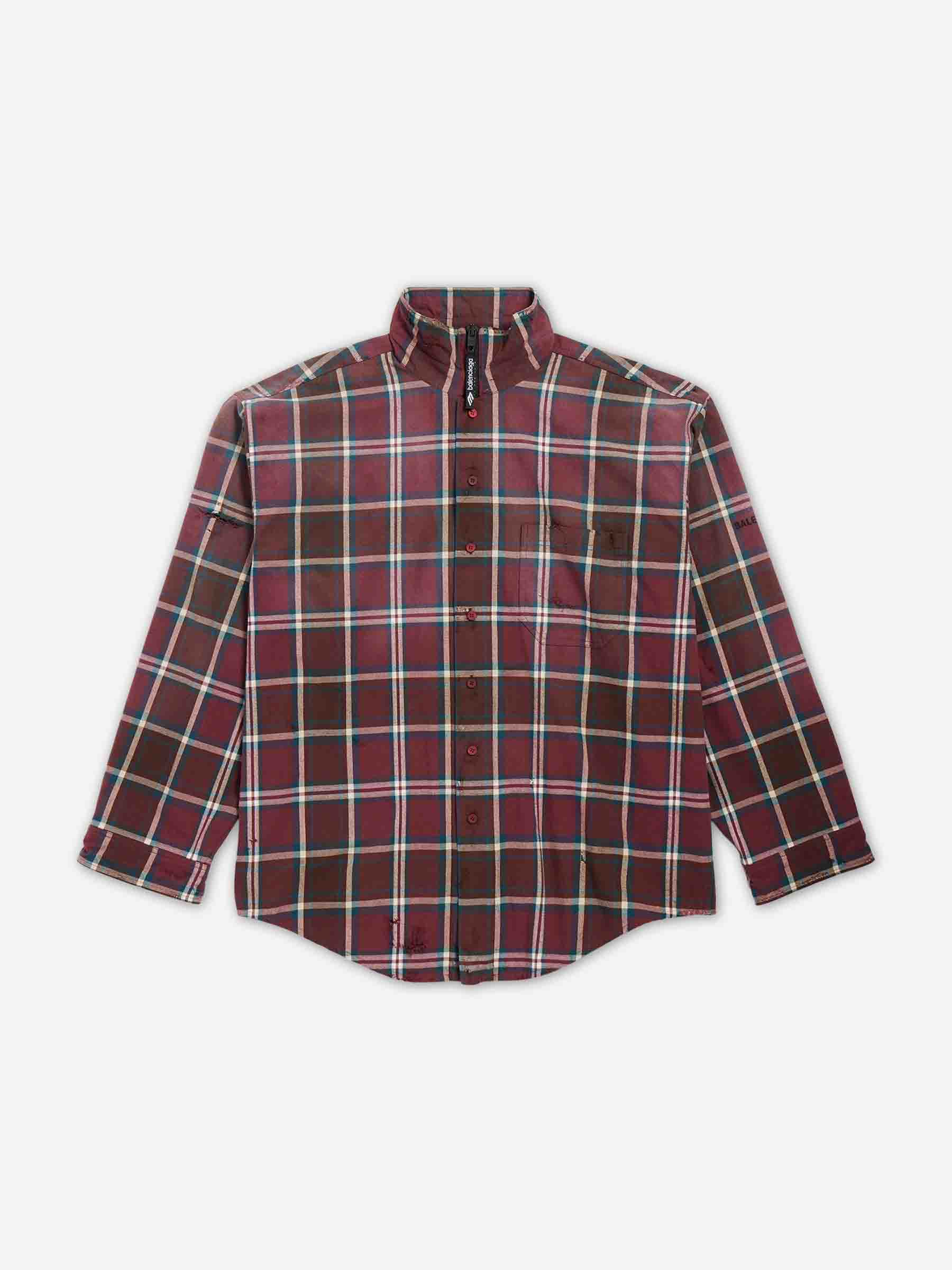 Balenciaga – Zip-up Shirt Hombre 513-000141 01