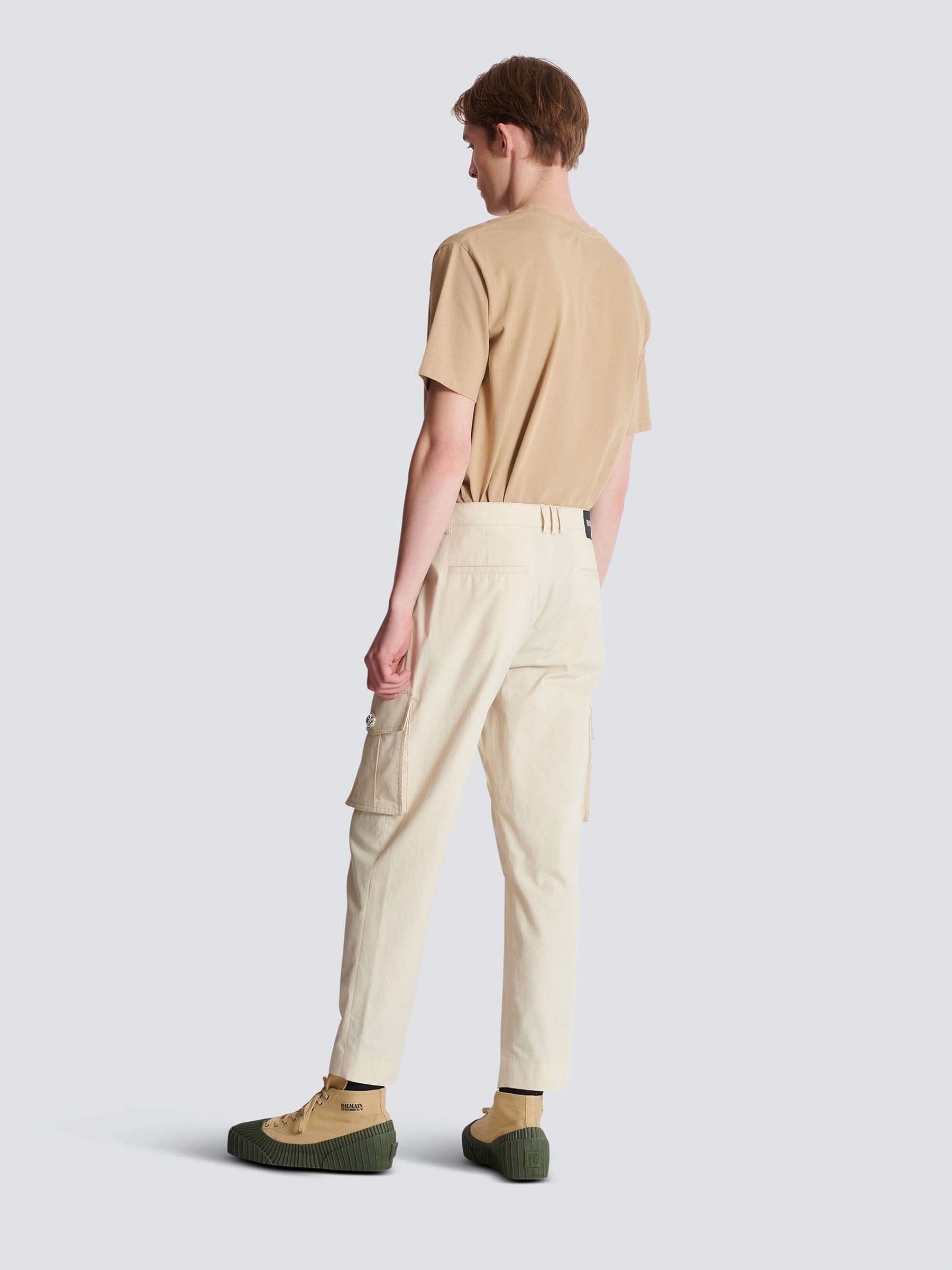 Balmain Hombre Barcelona Pantalones Cargo Algodón color Beige sku 521-003360 01 - Foto 4