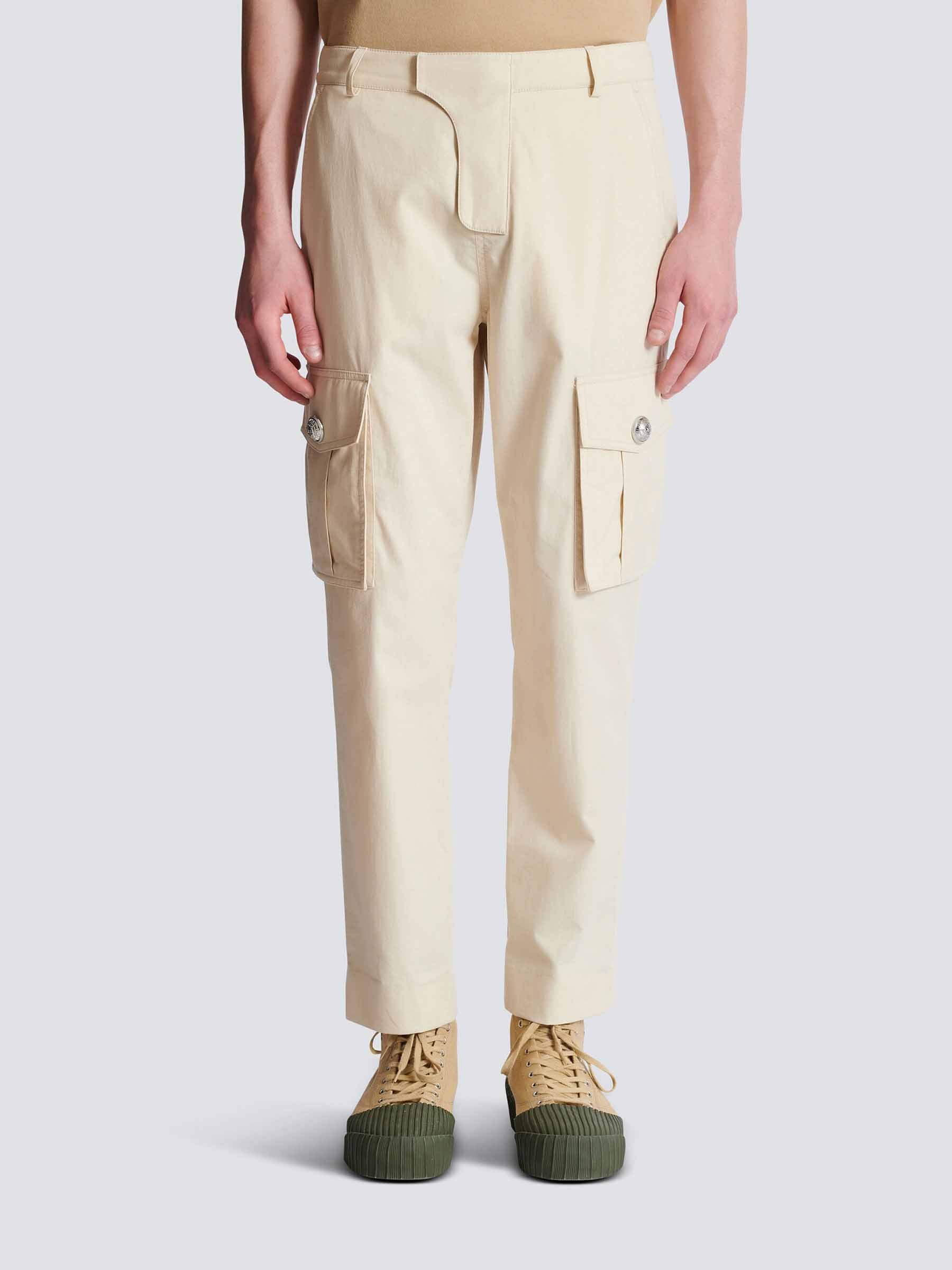Balmain Hombre Barcelona Pantalones Cargo Algodón color Beige sku 521-003360 01 - Foto 5
