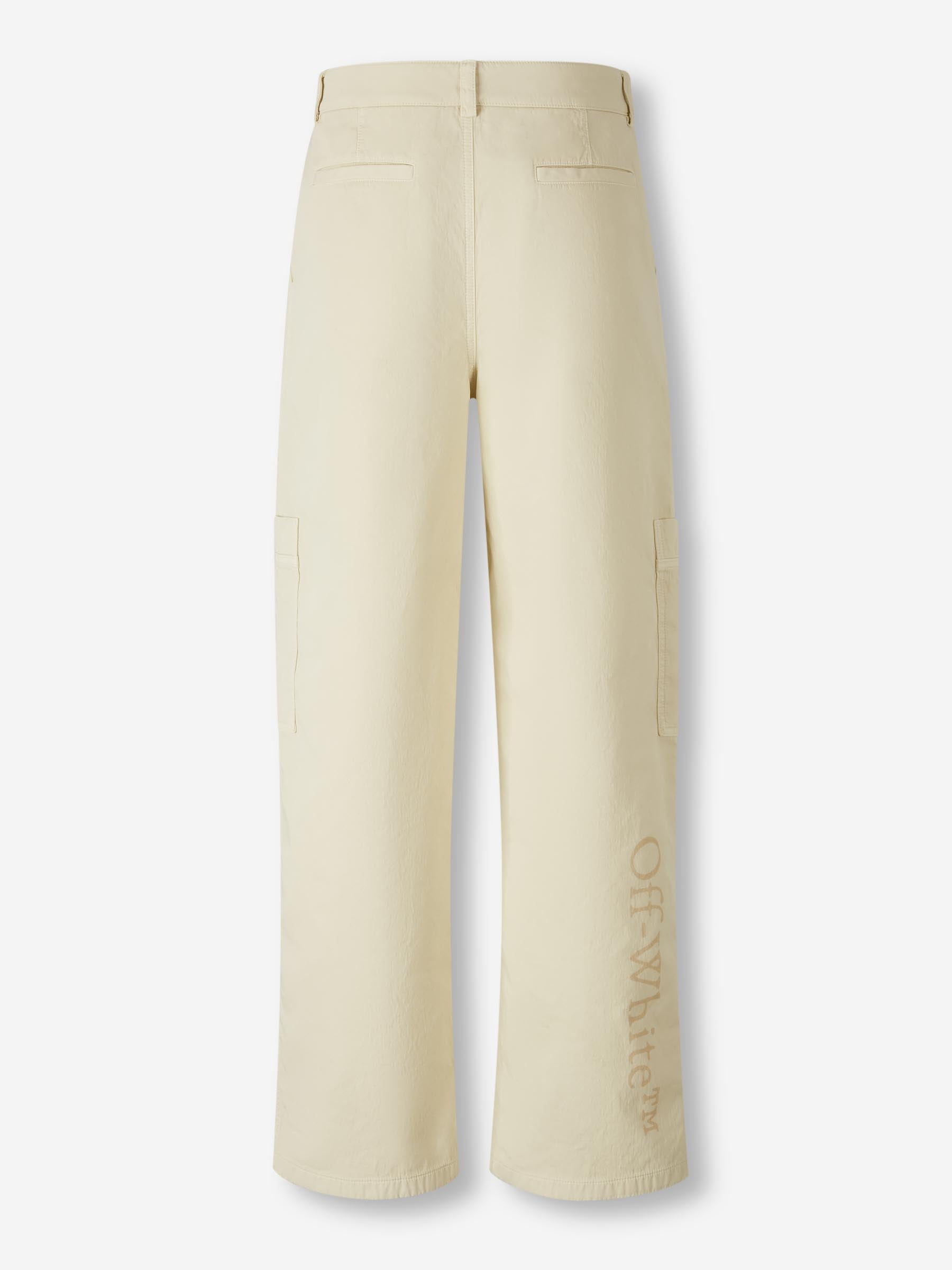 Off-White Hombre Barcelona Pantalones Anchos Cargo color Crema sku 521-003374 01 - Foto 3