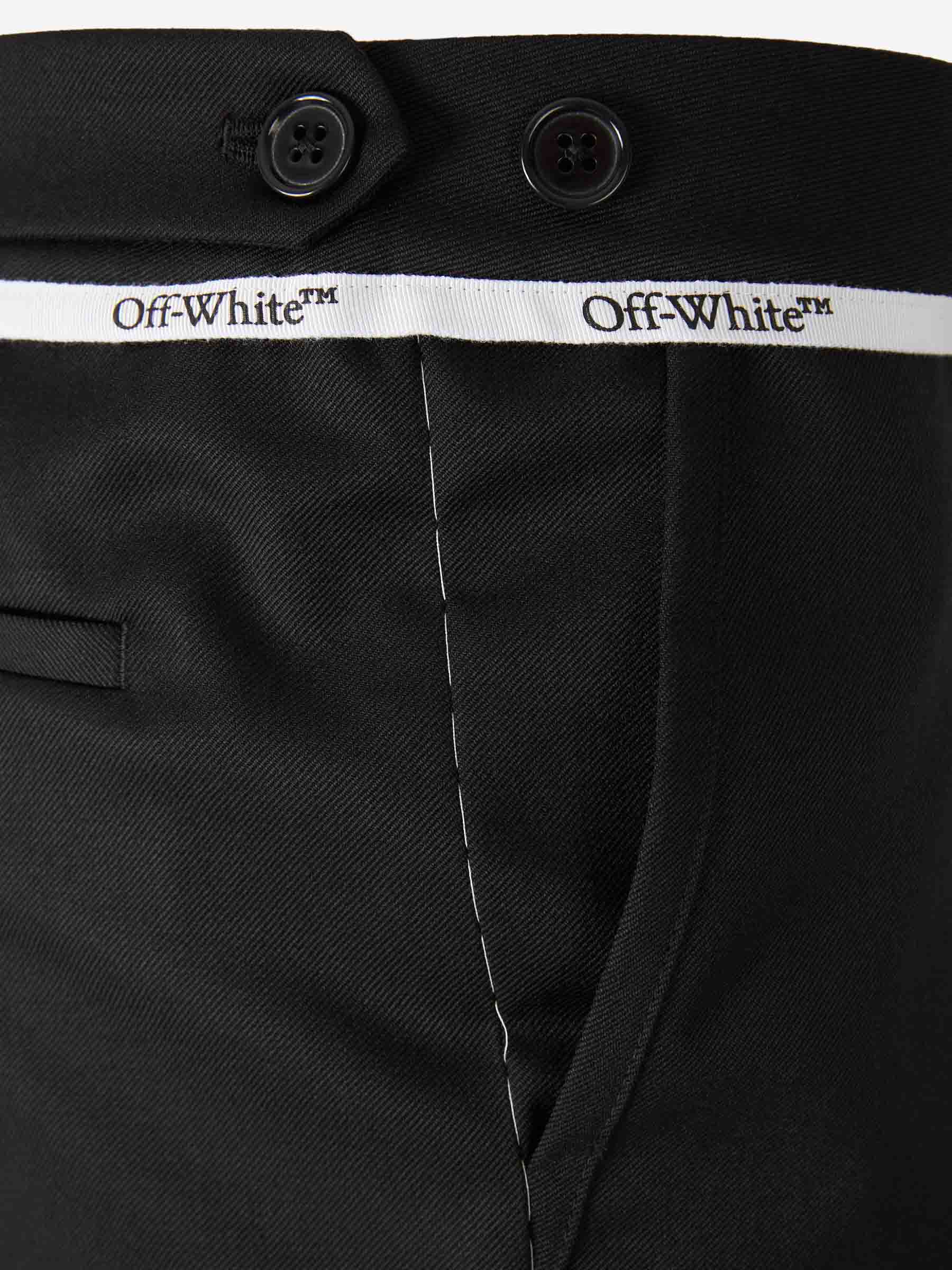 Off-White Hombre Barcelona Pantalones Rectos Lana color Negro sku 521-003376 01 - Foto 4