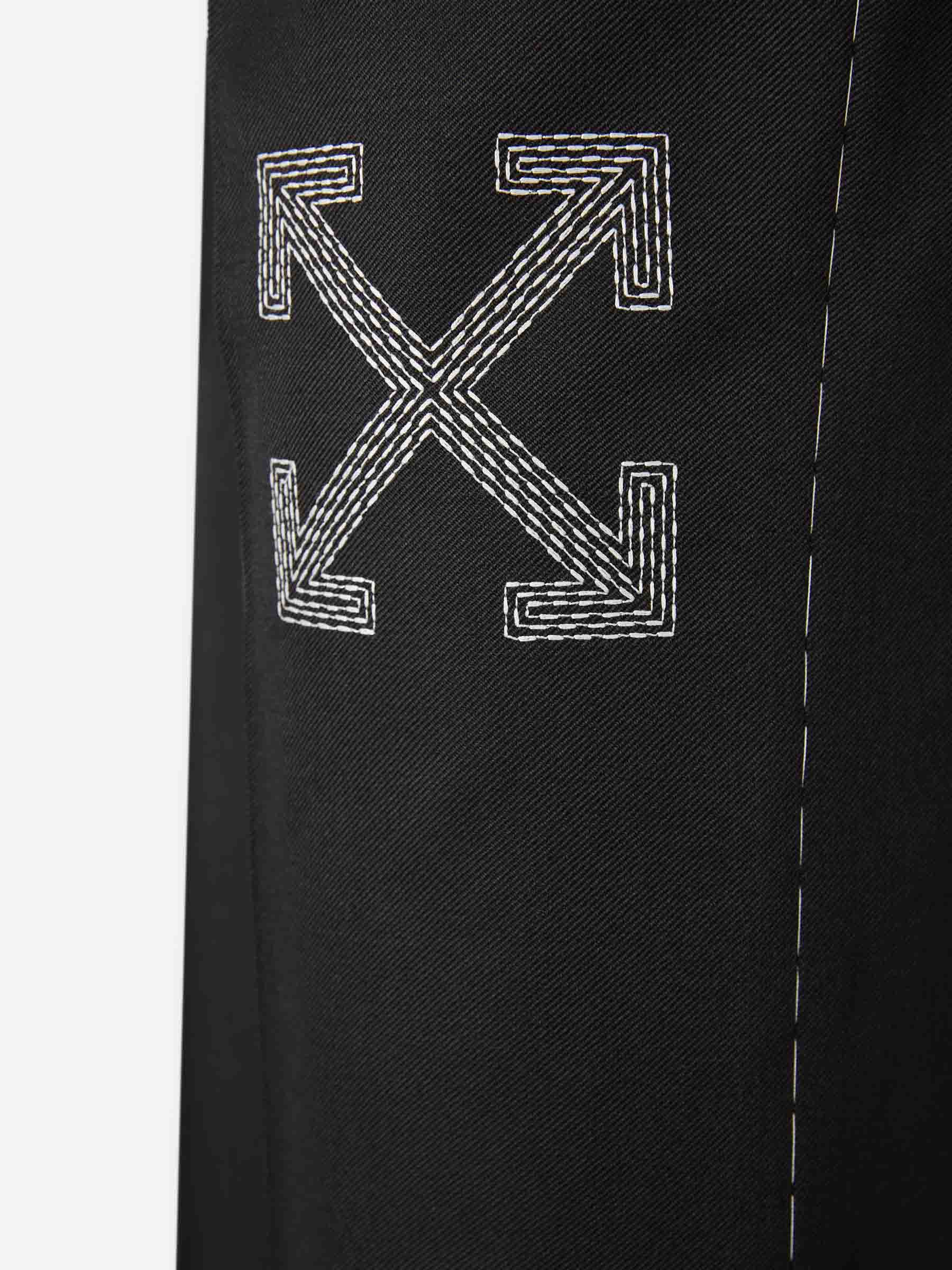 Off-White Hombre Barcelona Pantalones Rectos Lana color Negro sku 521-003376 01 - Foto 5