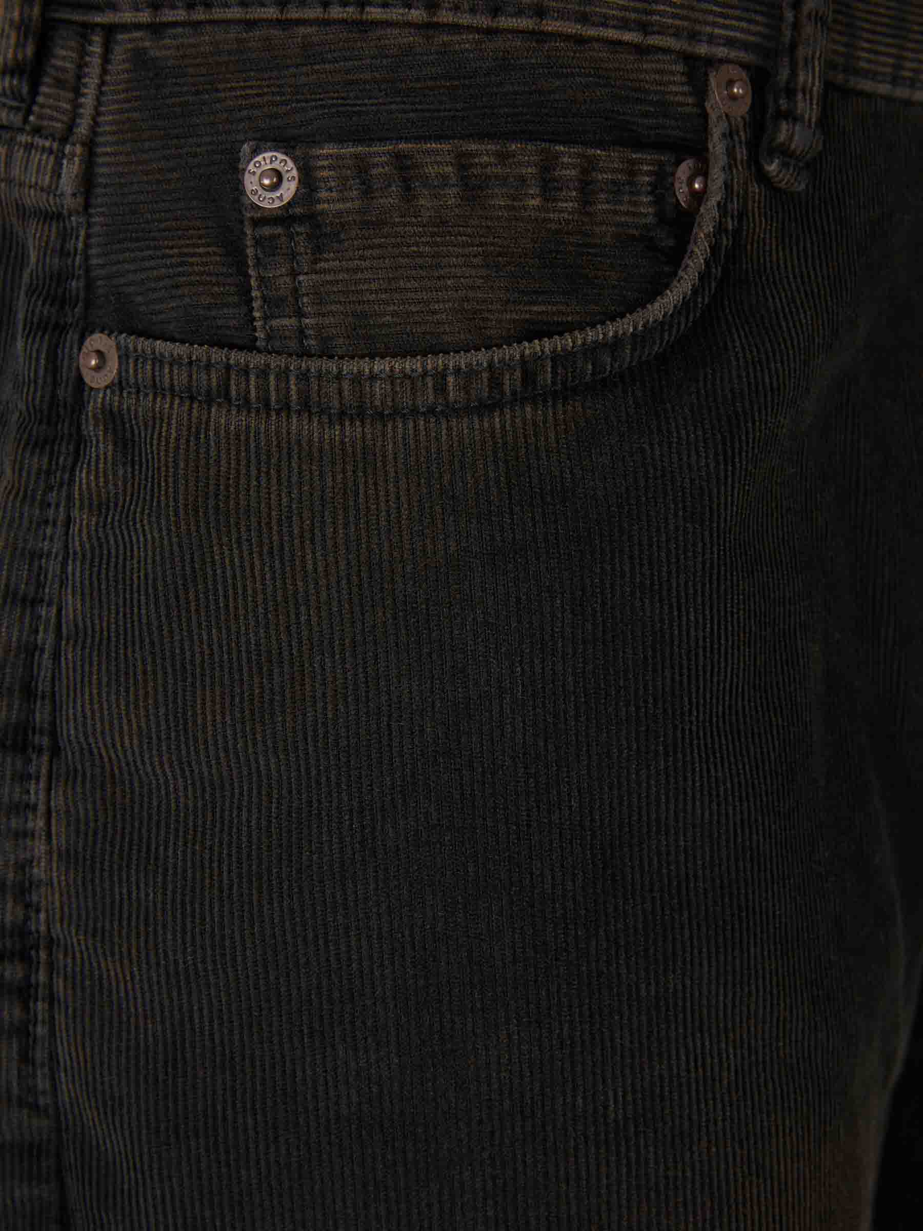 Acne Studios Hombre Barcelona Pantalones Anchos Pana color Marrón Oscuro sku 521-003437 01 - Foto 3