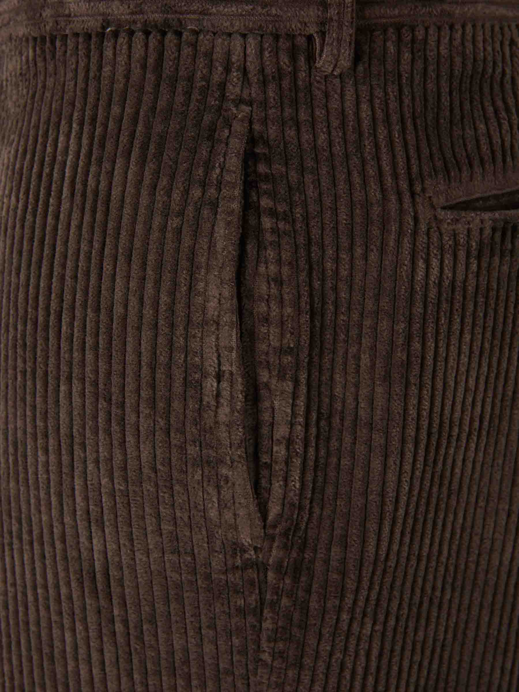 Berwich Hombre Barcelona Pantalones Pana Rectos color Marrón Oscuro sku 521-003489 02 - Foto 3