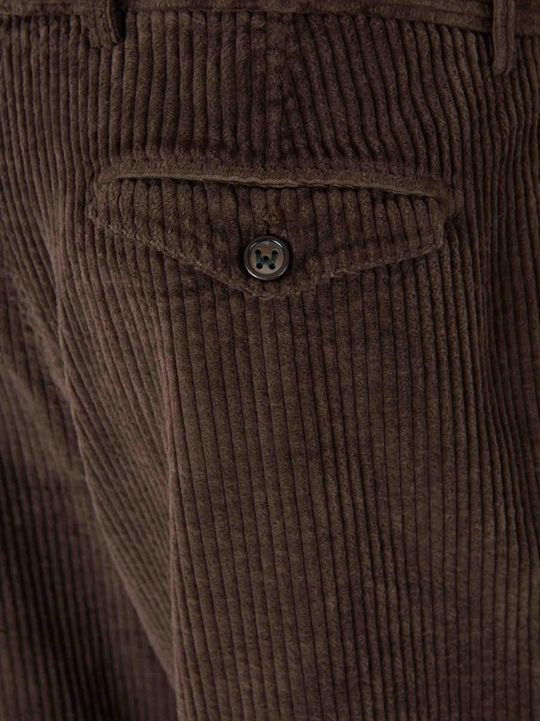 Berwich Hombre Barcelona Pantalones Pana Rectos color Marrón Oscuro sku 521-003489 02 - Foto 4