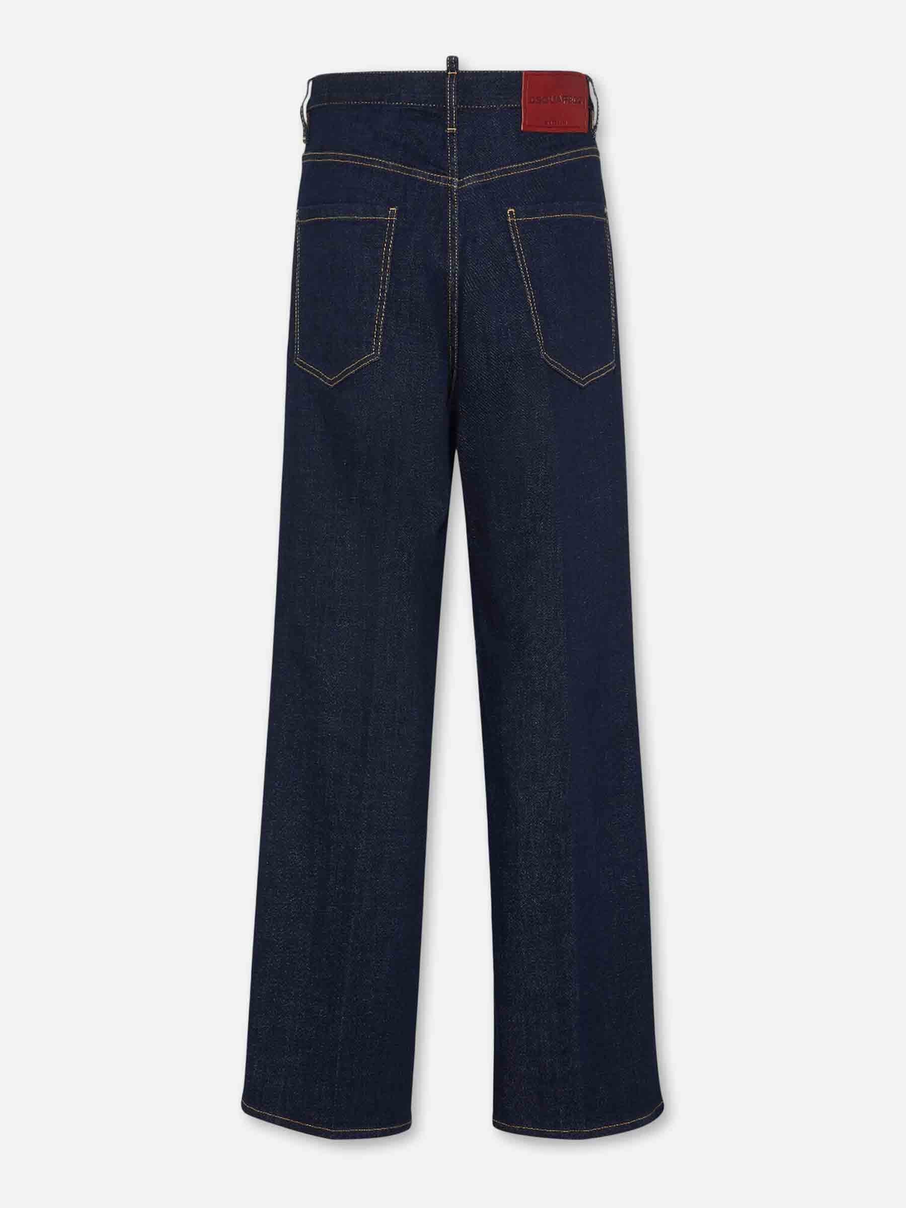 Dsquared2 Hombre Barcelona Jeans Anchos Algodón color Azul Denim Oscuro sku 522-002912 01 - Foto 3