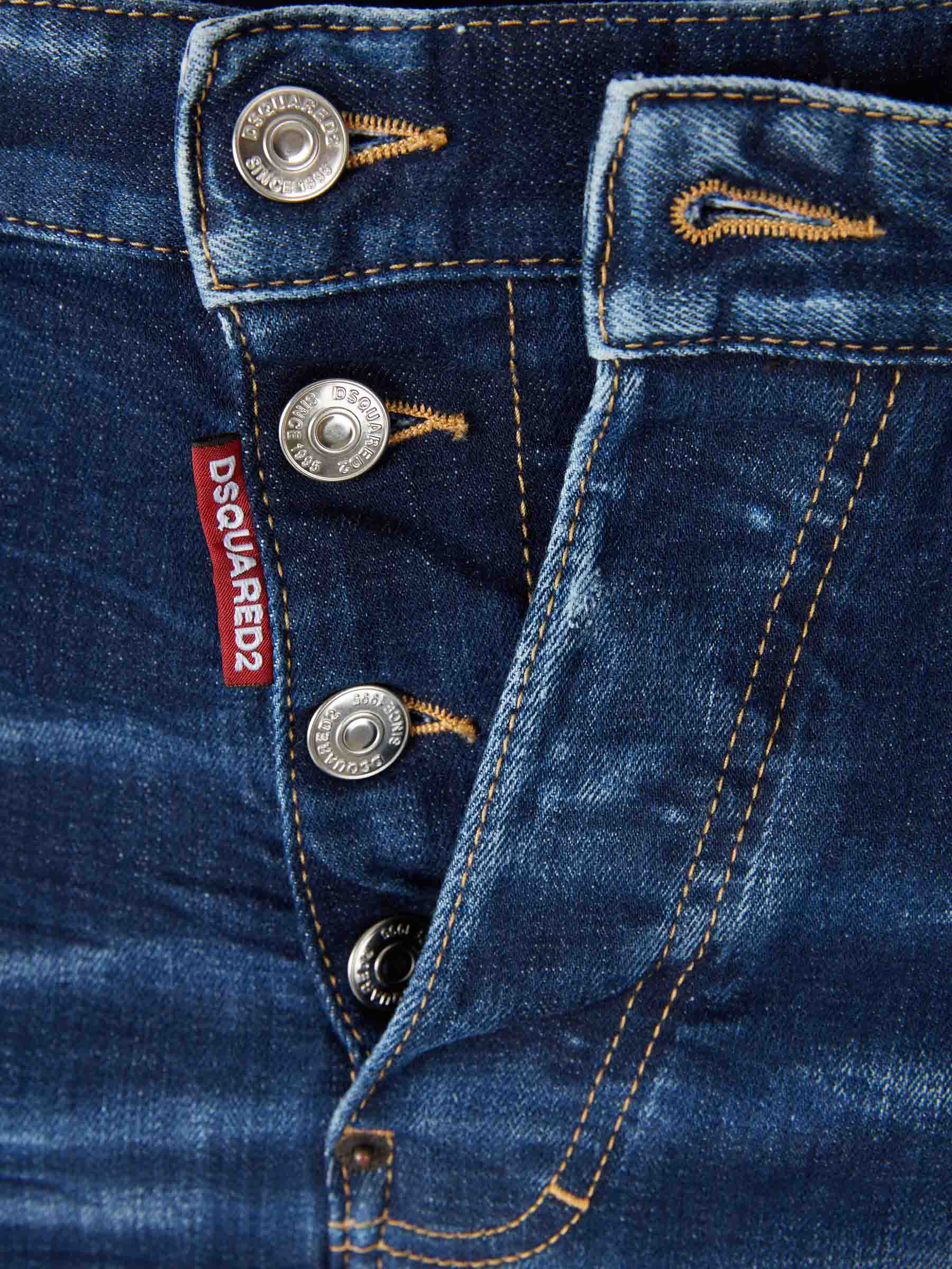 Dsquared2 Hombre Barcelona Jeans Doble Cintura color Azul Denim Oscuro sku 522-002918 01 - Foto 4