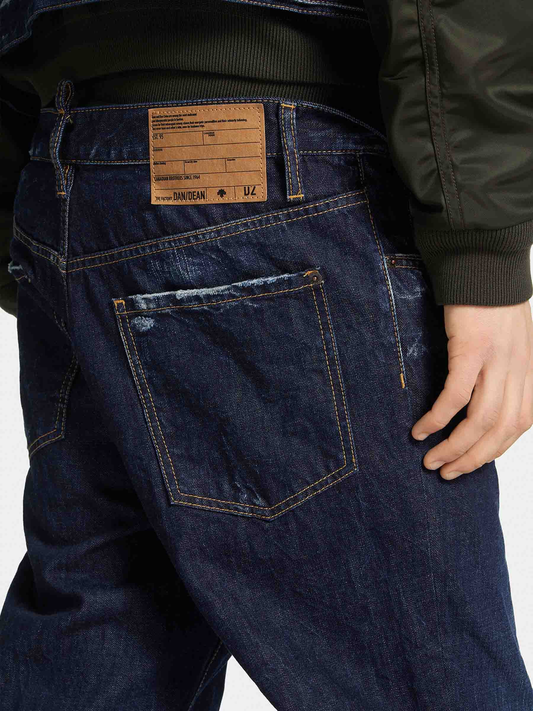 Dsquared2 Hombre Barcelona Jeans Anchos Doble color Azul Denim Oscuro sku 522-002925 01 - Foto 3