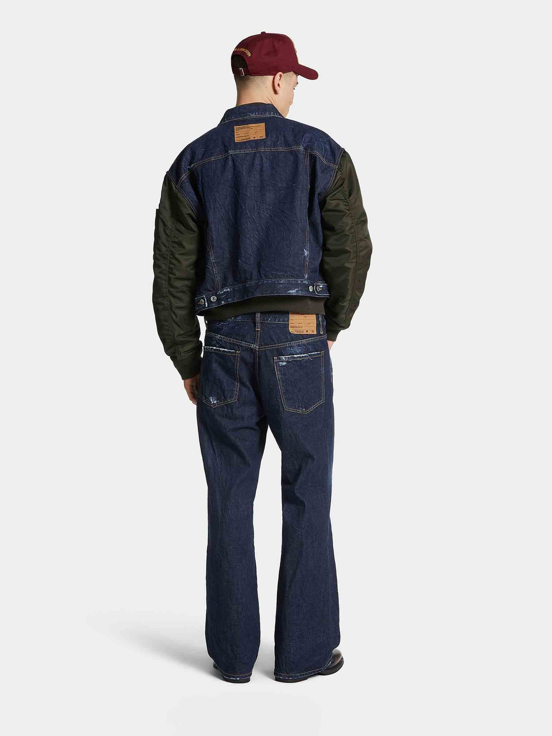 Dsquared2 Hombre Barcelona Jeans Anchos Doble color Azul Denim Oscuro sku 522-002925 01 - Foto 5