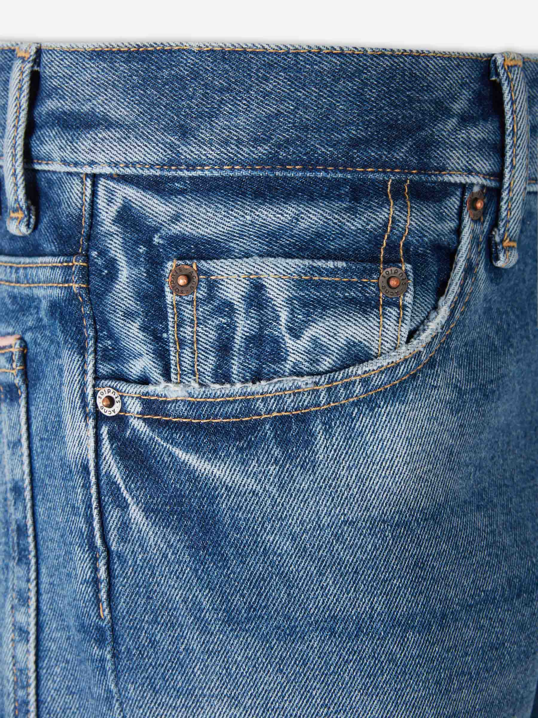 Acne Studios Hombre Barcelona Jeans rectos color Azul Denim sku 522-002933 01 - Foto 3