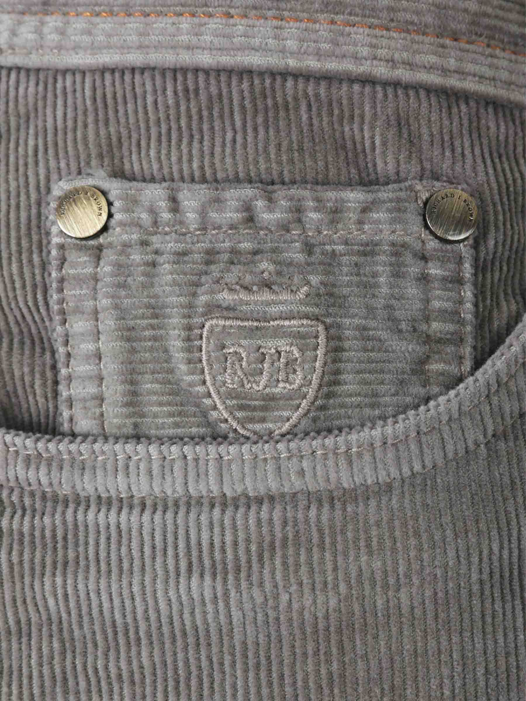 Richard J. Brown Hombre Barcelona Pantalones Straight Fit color Gris Piedra sku 522-002947 02 - Foto 4