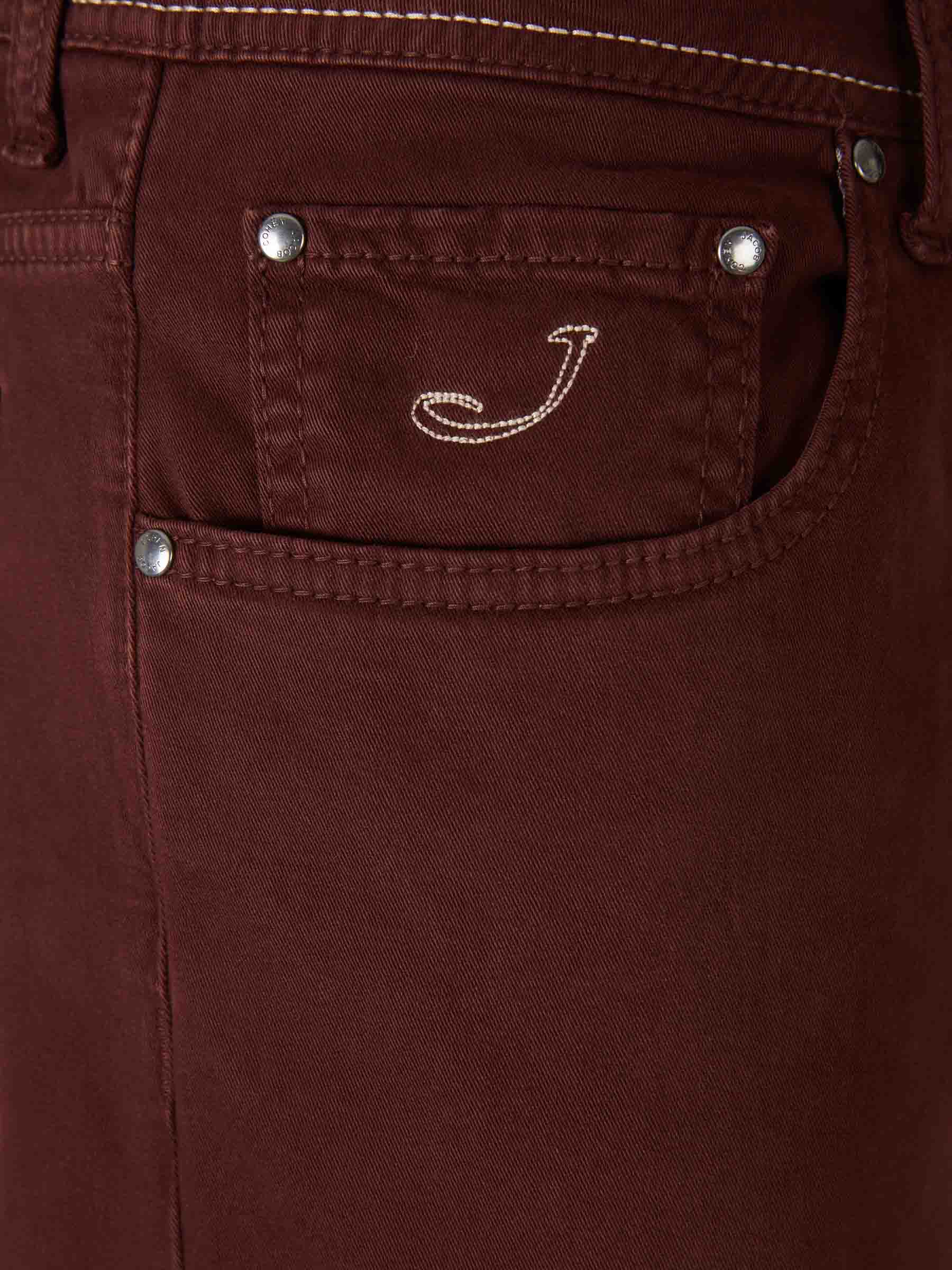 Jacob Cohën Hombre Barcelona Pantalones Rectos Bard color Burdeos sku 522-002953 06 - Foto 3