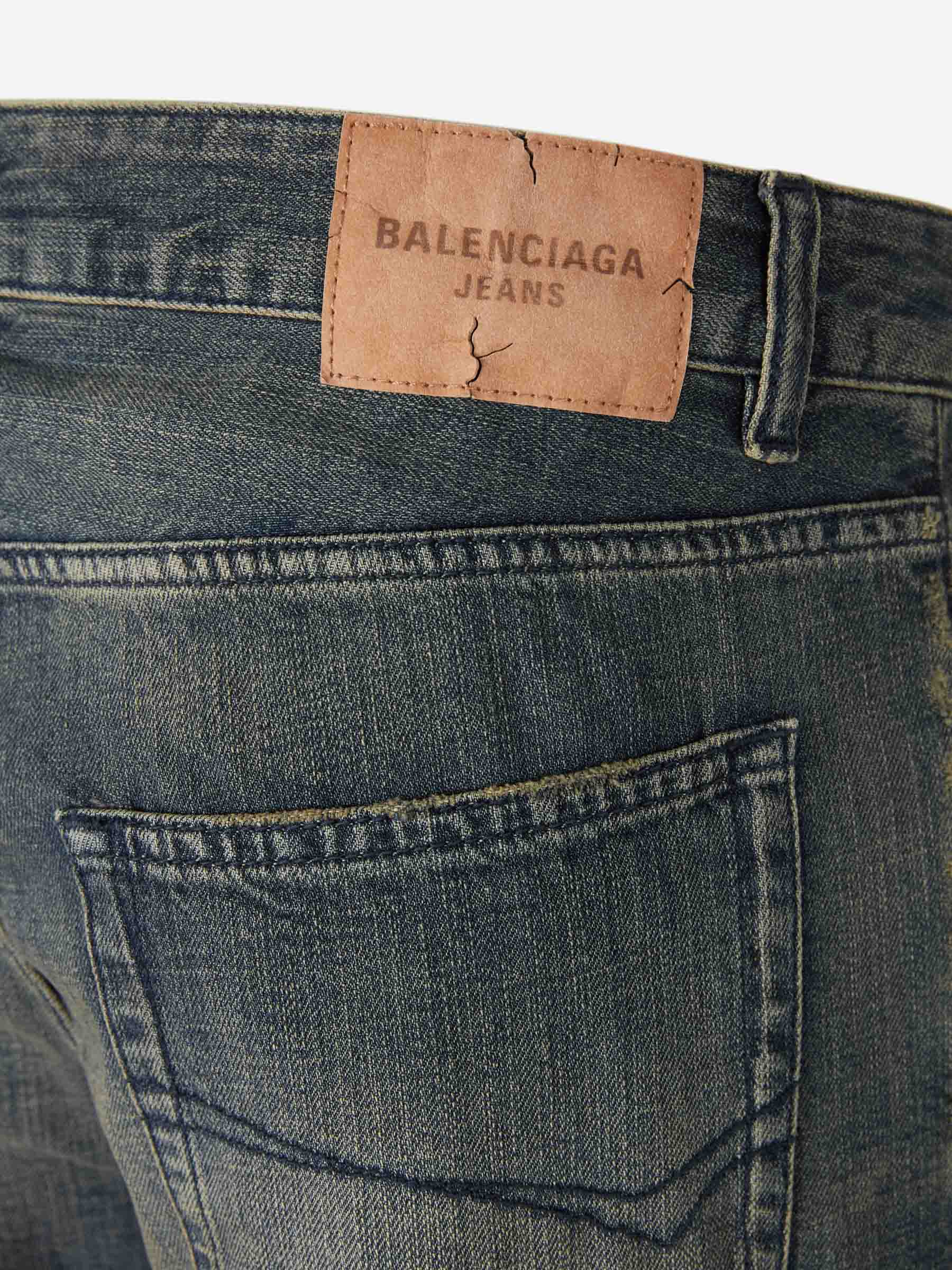 Balenciaga Hombre Barcelona Jeans Anchos color Negro sku 522-002973 02 - Foto 4