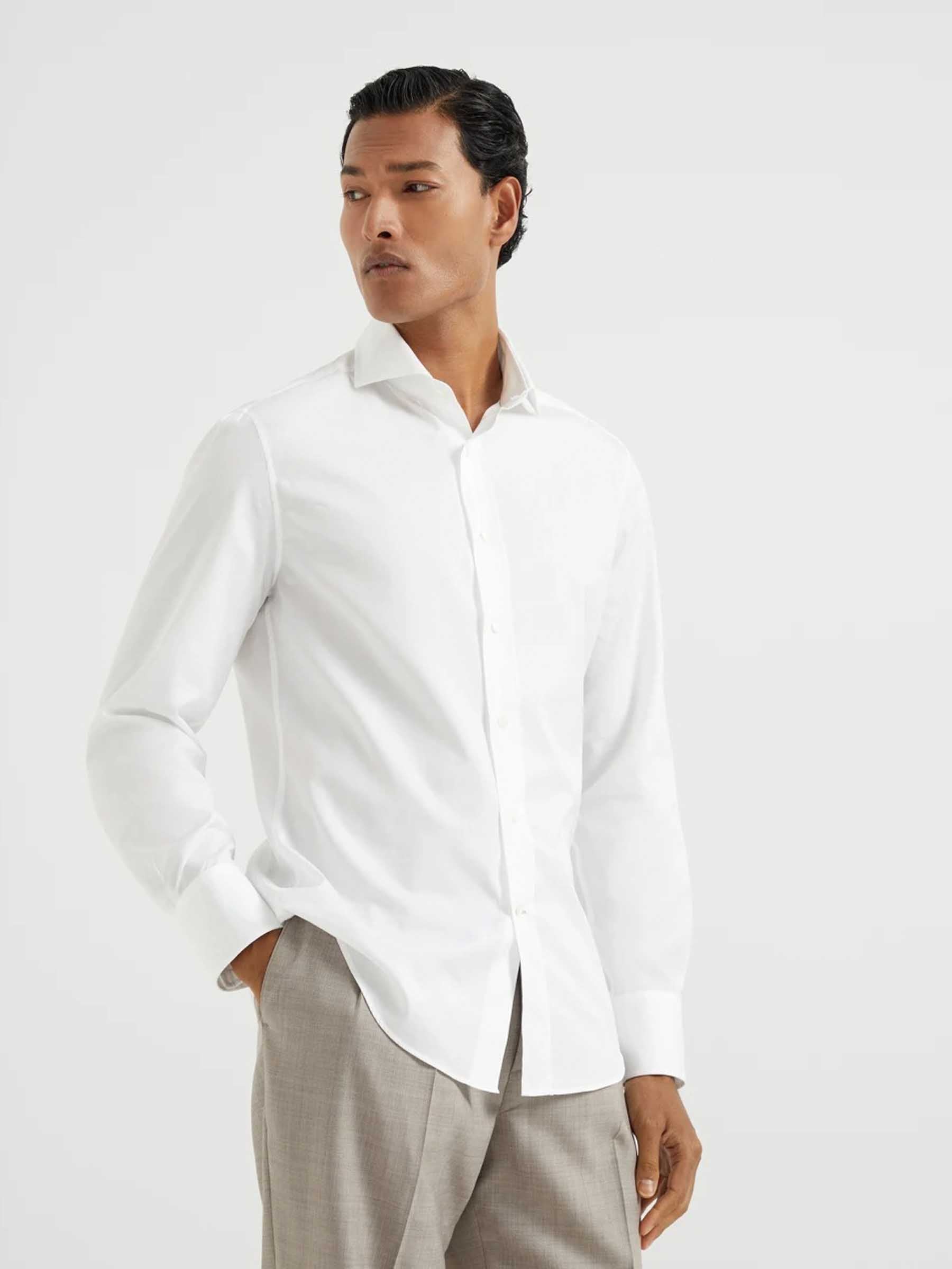 Brunello Cucinelli Brunello Cucinelli Cotton Dress Shirt in Barcelona or Shop Online Hombre 531-006389 01 Brunello Cucinelli Brunello Cucinelli Cotton Dress Shirt in Barcelona or Shop Online Hombre 531-006389 01