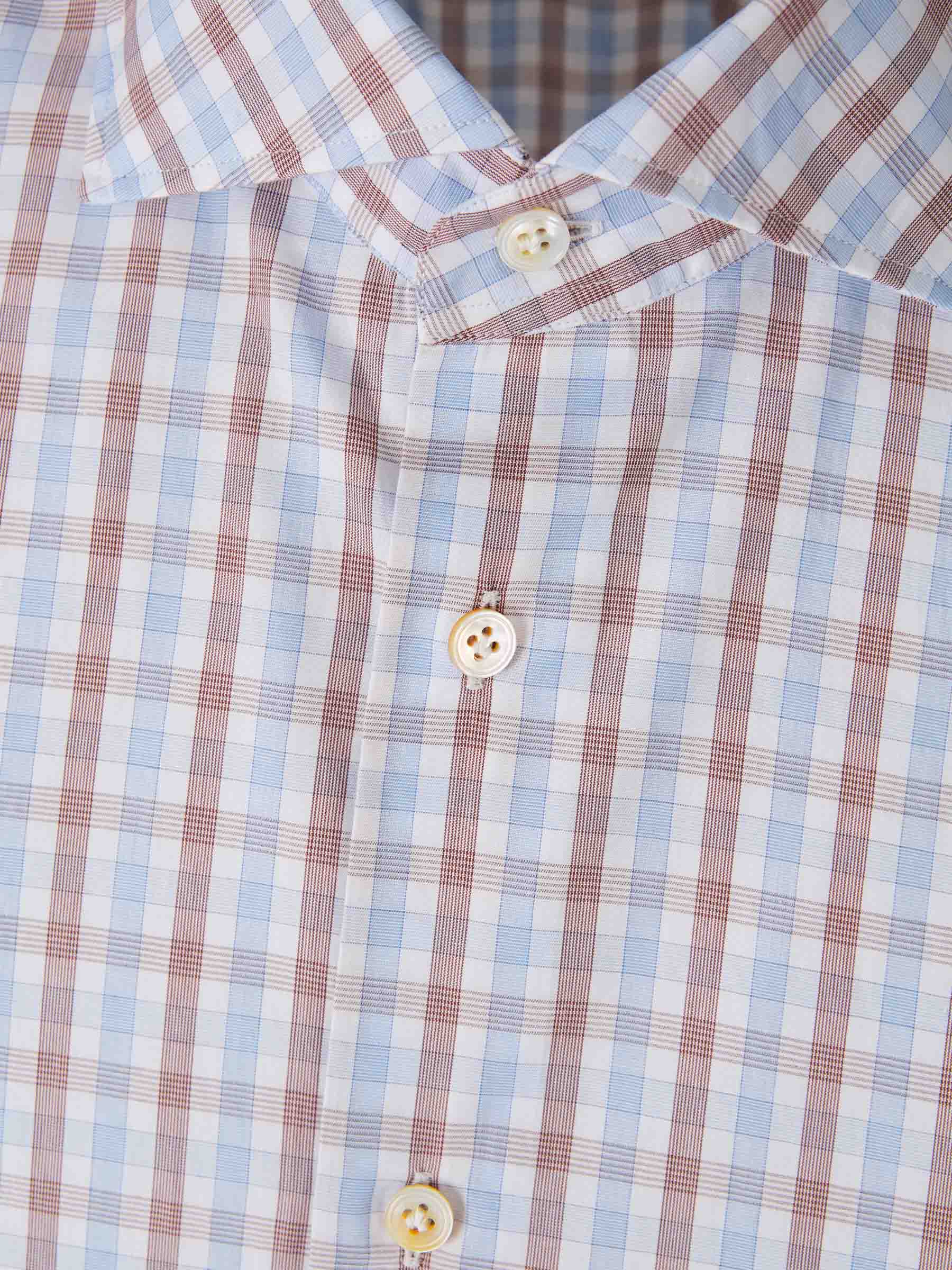 Vincenzo di Ruggiero Hombre Barcelona Camisa Cuadros Algodón color Multicolor sku 531-006404 01 - Foto 3