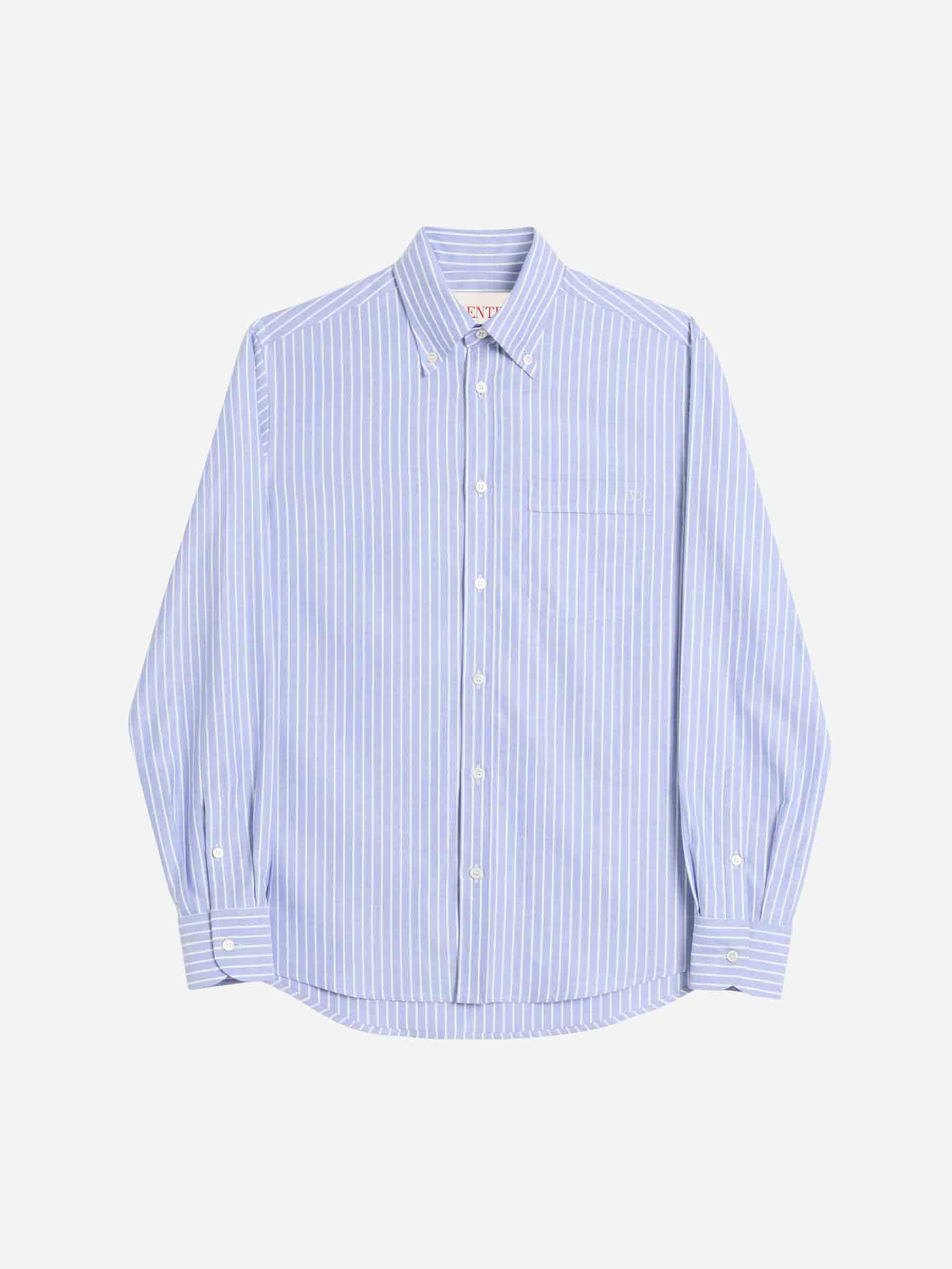 Valentino – Striped Cotton Shirt Hombre 531-006412 01