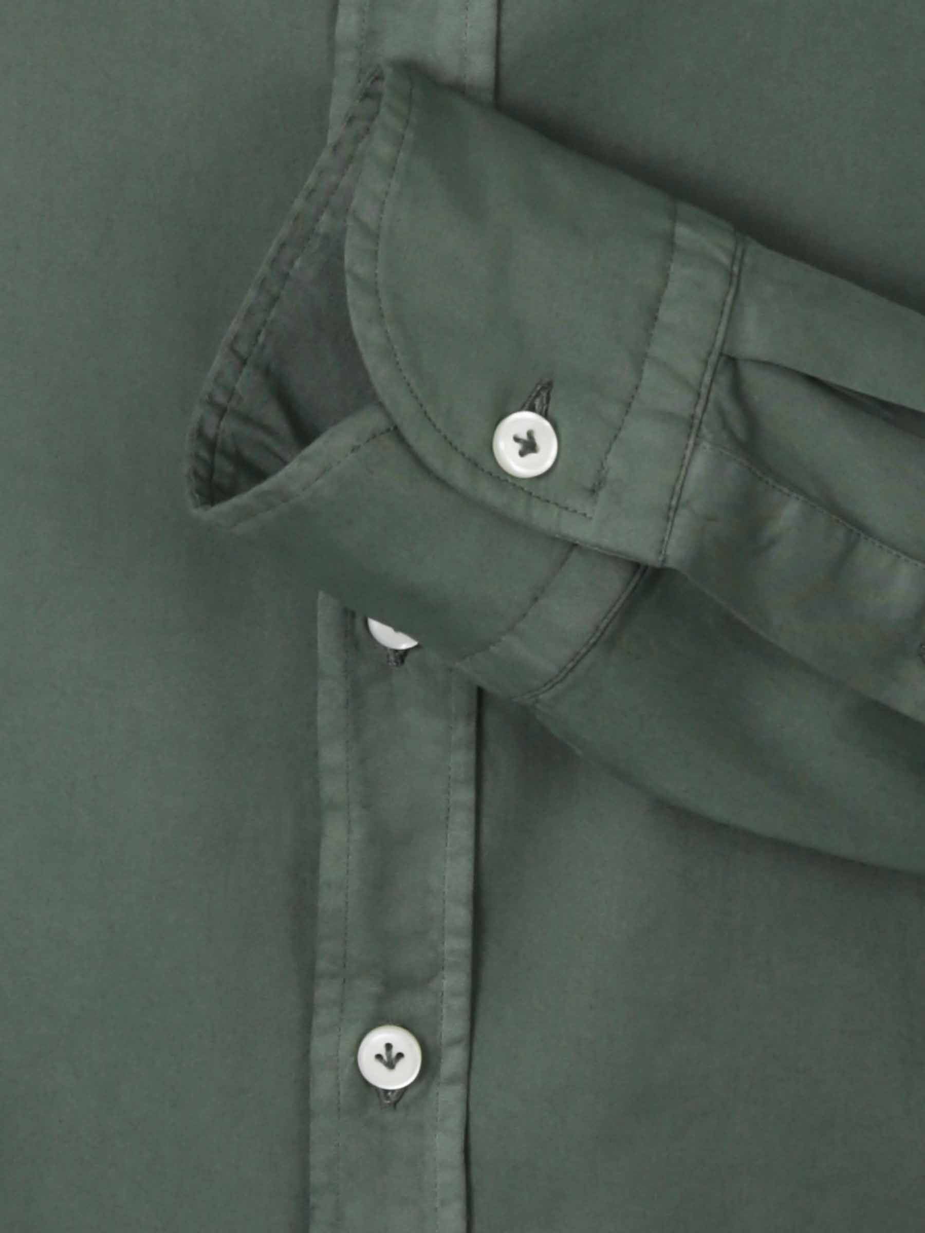 Santa Eulalia Hombre Barcelona Camisa Lisa Algodón color Verde Oscuro sku 531-006433 02 - Foto 3