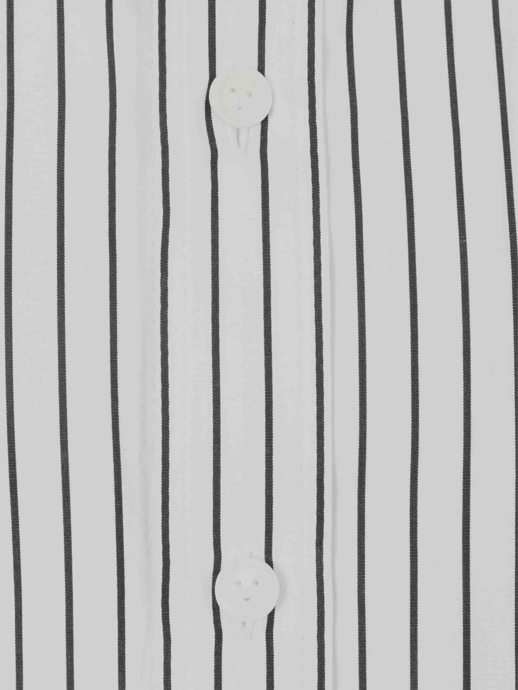 Bottega Veneta Hombre Barcelona Camisa Algodón Rayas color Blanco y Negro sku 531-006475 01 - Foto 4