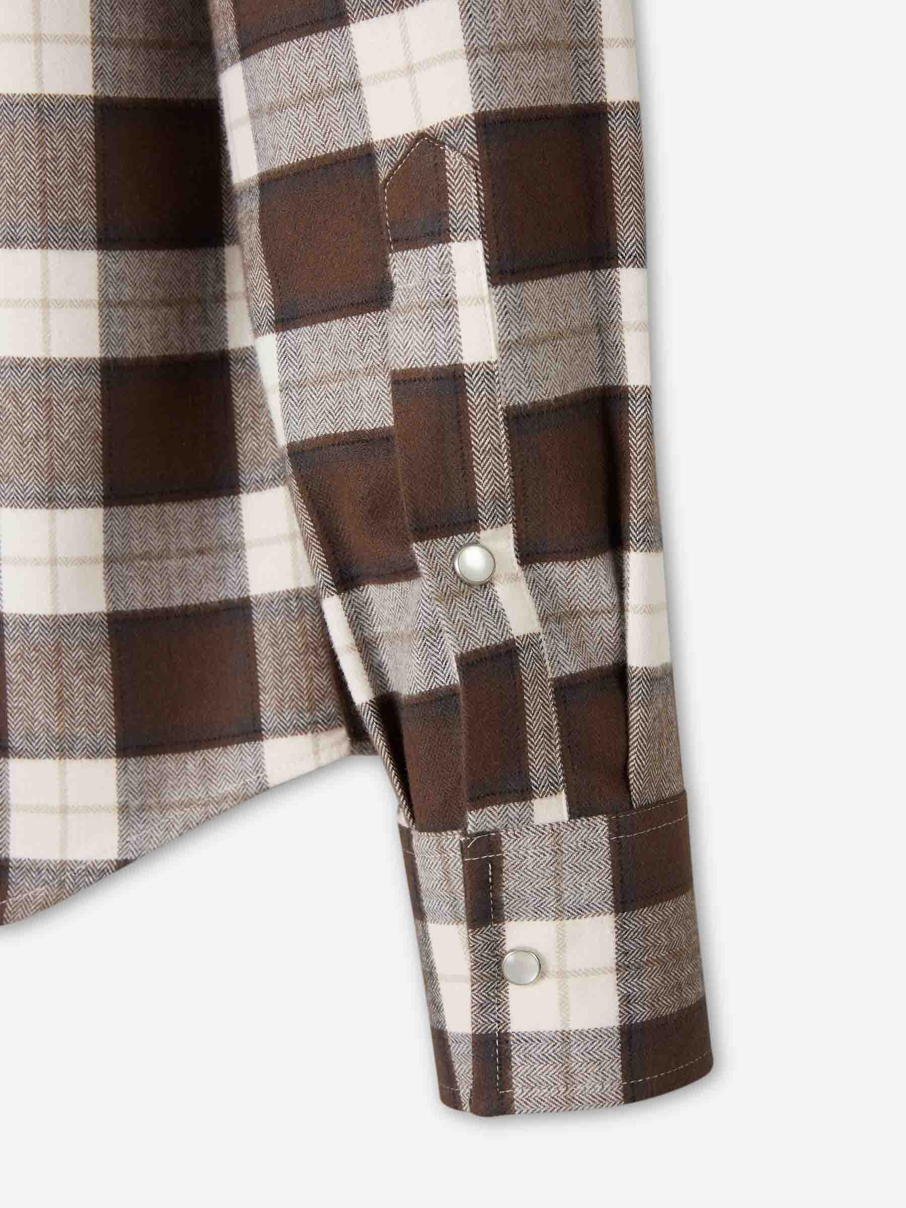 Santa Eulalia Hombre Barcelona Camisa Cuadros Algodón color Marrón sku 531-006535 01 - Foto 4