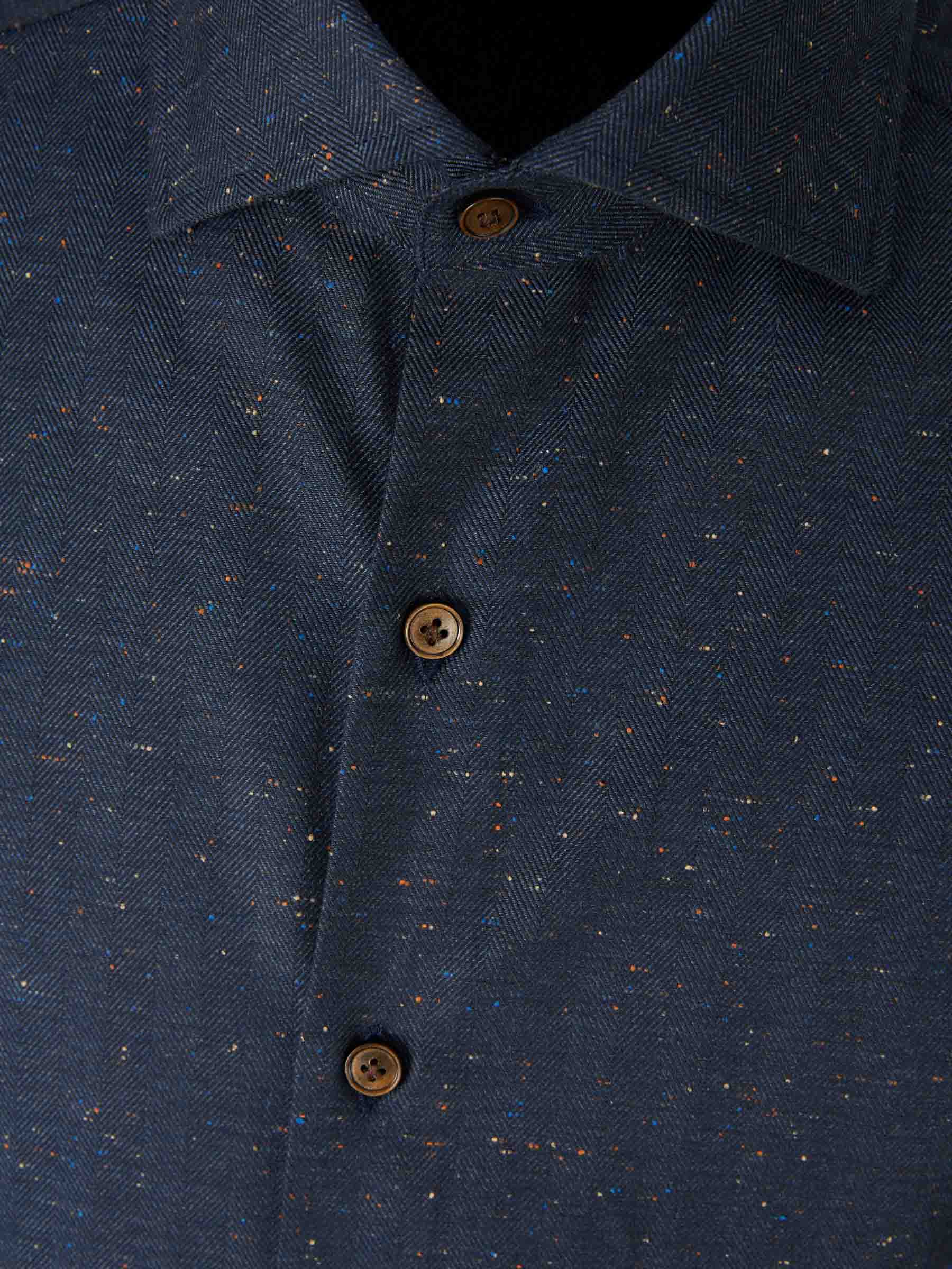 Santa Eulalia Hombre Barcelona Camisa Algodón Moteada color Azul Marino sku 531-006539 01 - Foto 3