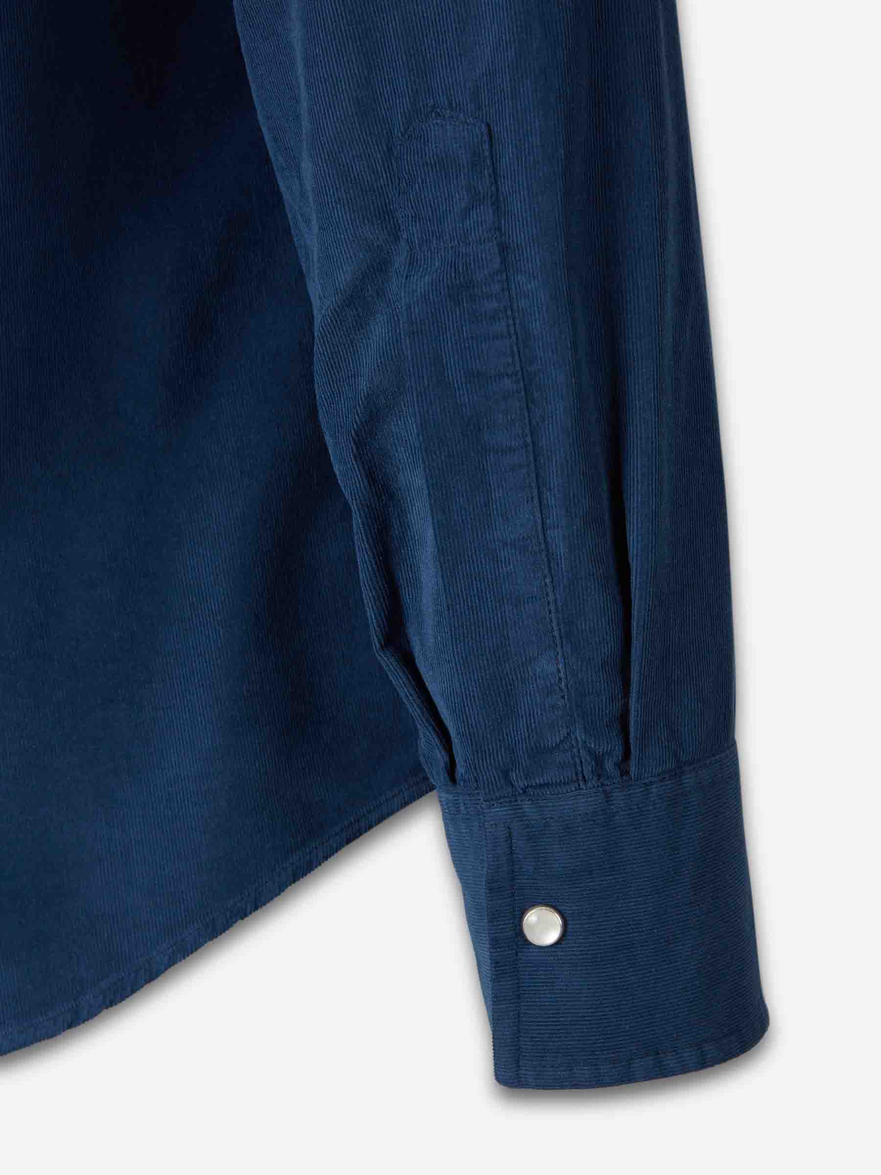 Santa Eulalia Hombre Barcelona Camisa Casual Pana color Azul Marino sku 531-006542 02 - Foto 4