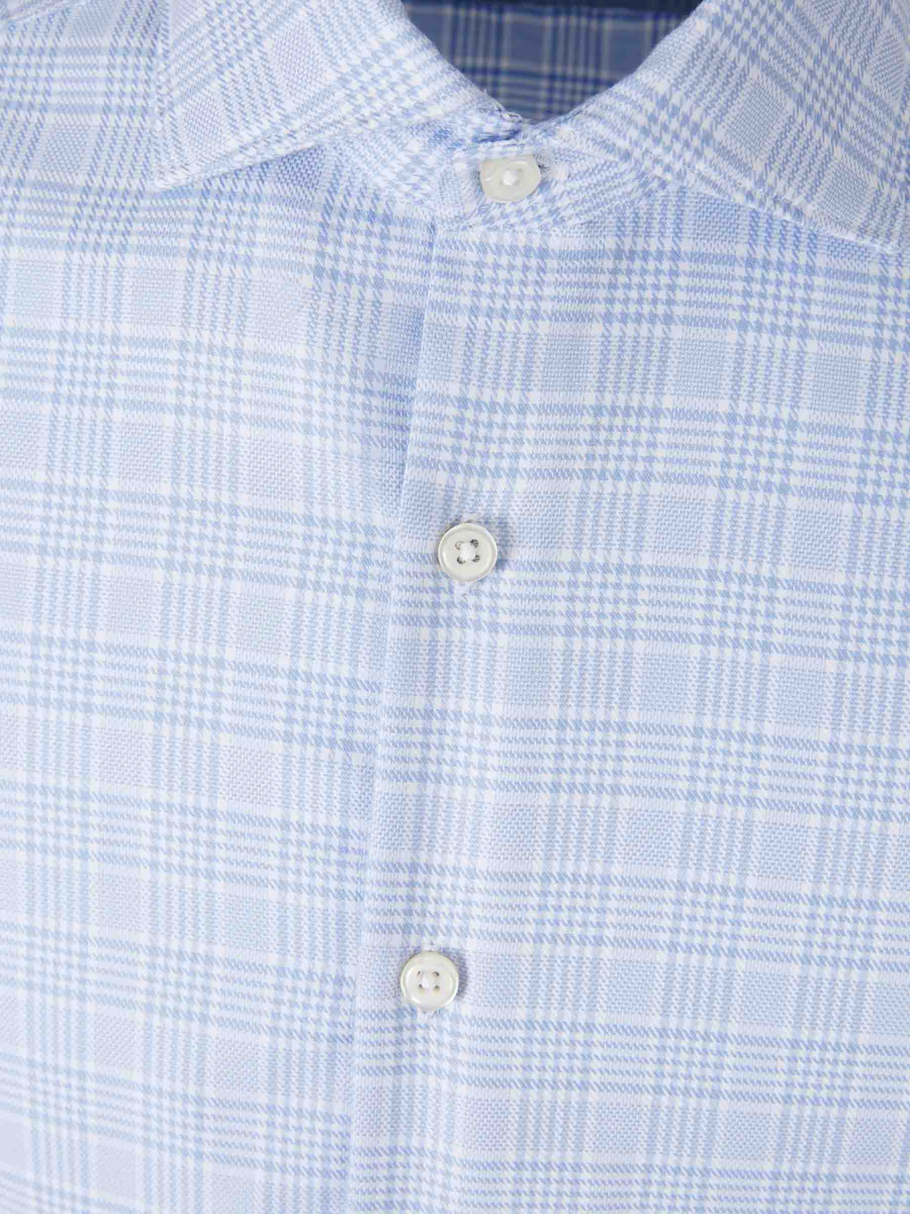 Santa Eulalia Hombre Barcelona Camisa Motivo Cuadros color Azul Celeste sku 531-006544 01 - Foto 3