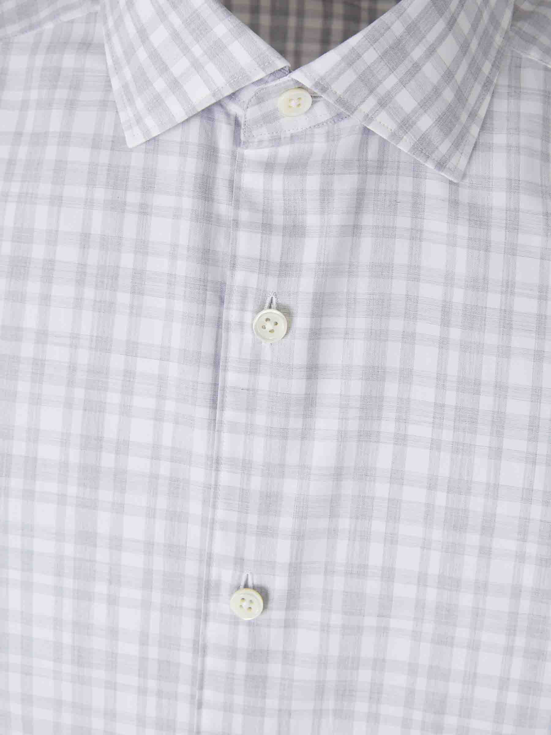 Zegna Hombre Barcelona Camisa Vestir Estampada color Gris Claro sku 531-006555 01 - Foto 3