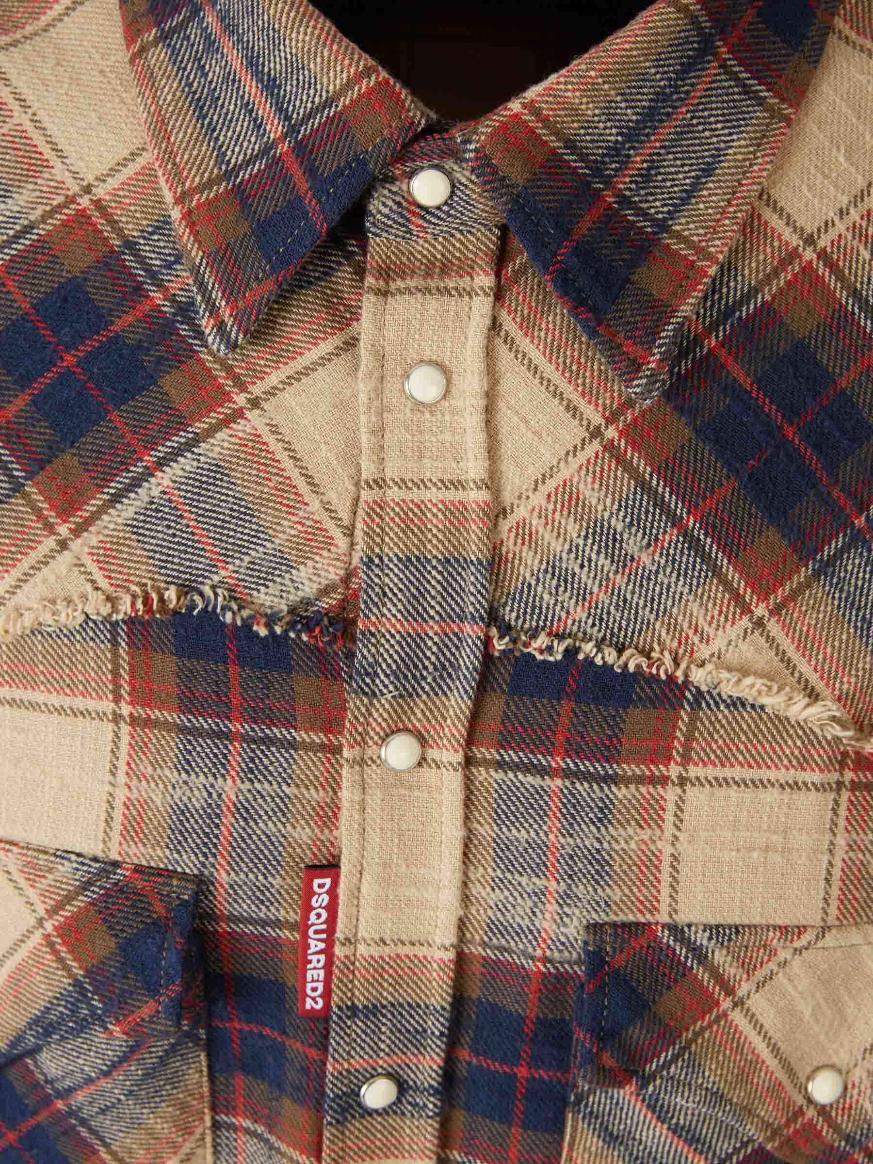 Dsquared2 Hombre Barcelona Camisa Casual Cuadros color Beige sku 531-006559 01 - Foto 3