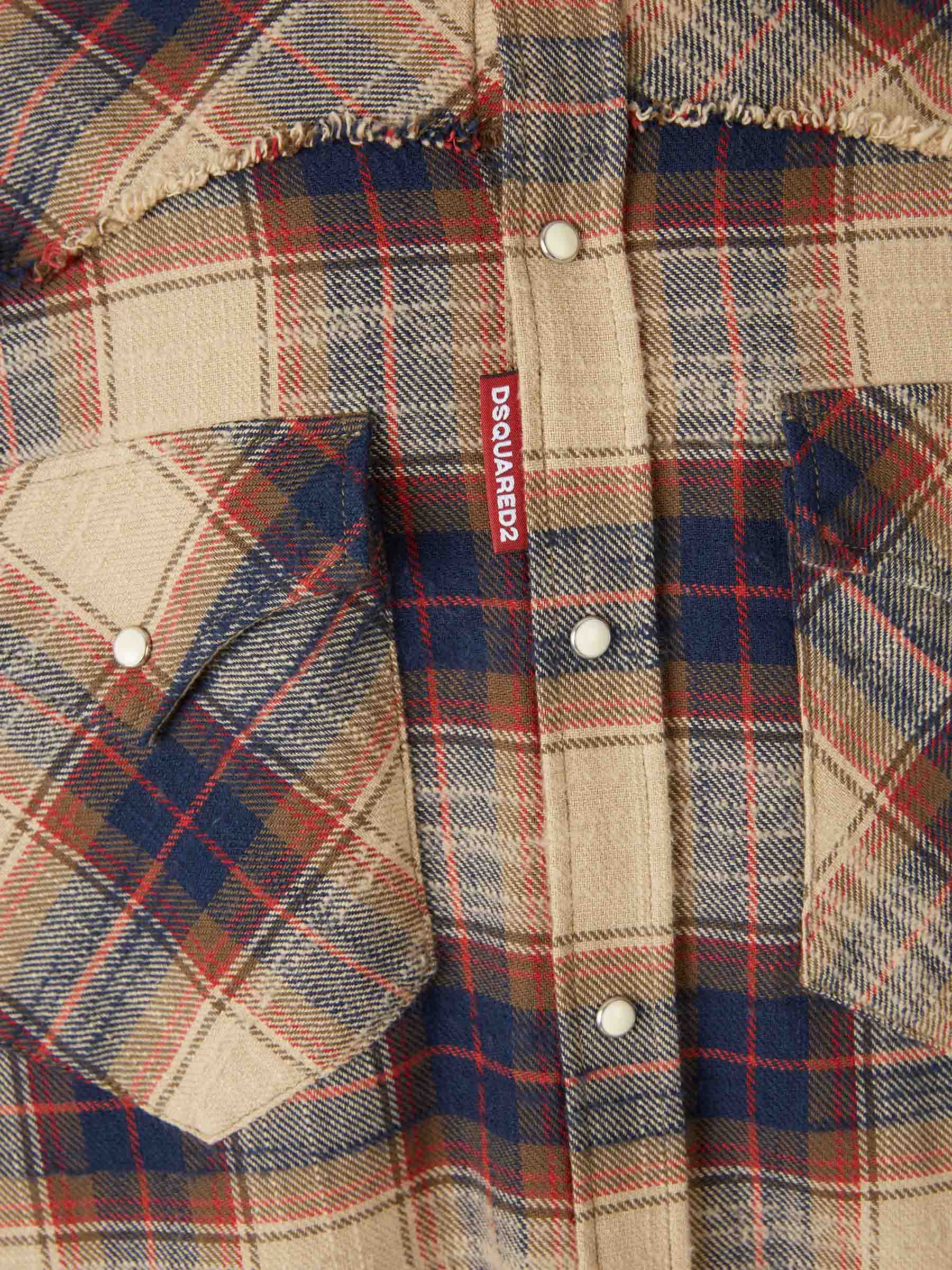 Dsquared2 Hombre Barcelona Camisa Casual Cuadros color Beige sku 531-006559 01 - Foto 4