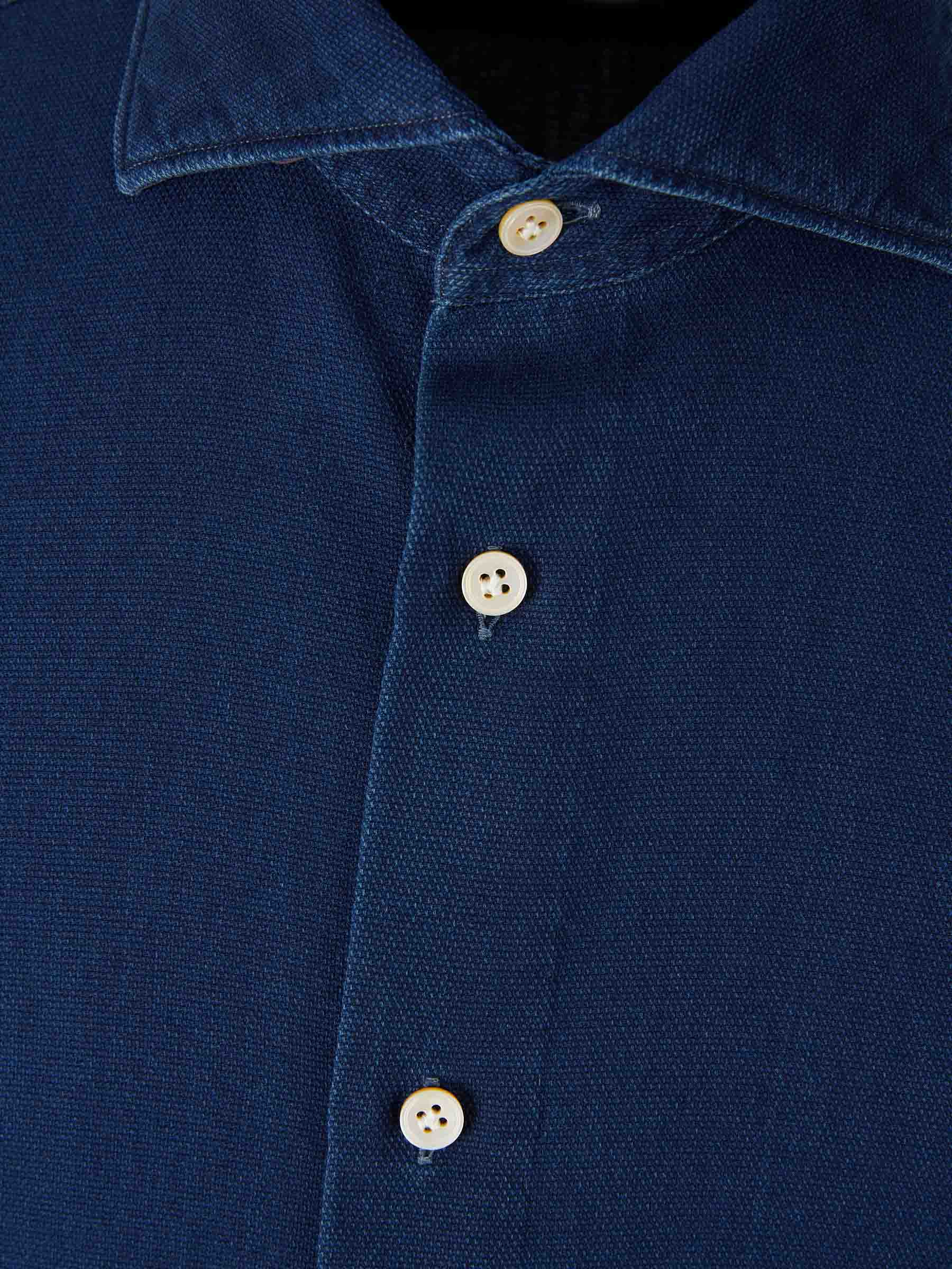 Vincenzo di Ruggiero Hombre Barcelona Camisa Vestir color Azul Noche sku 531-006573 01 - Foto 3