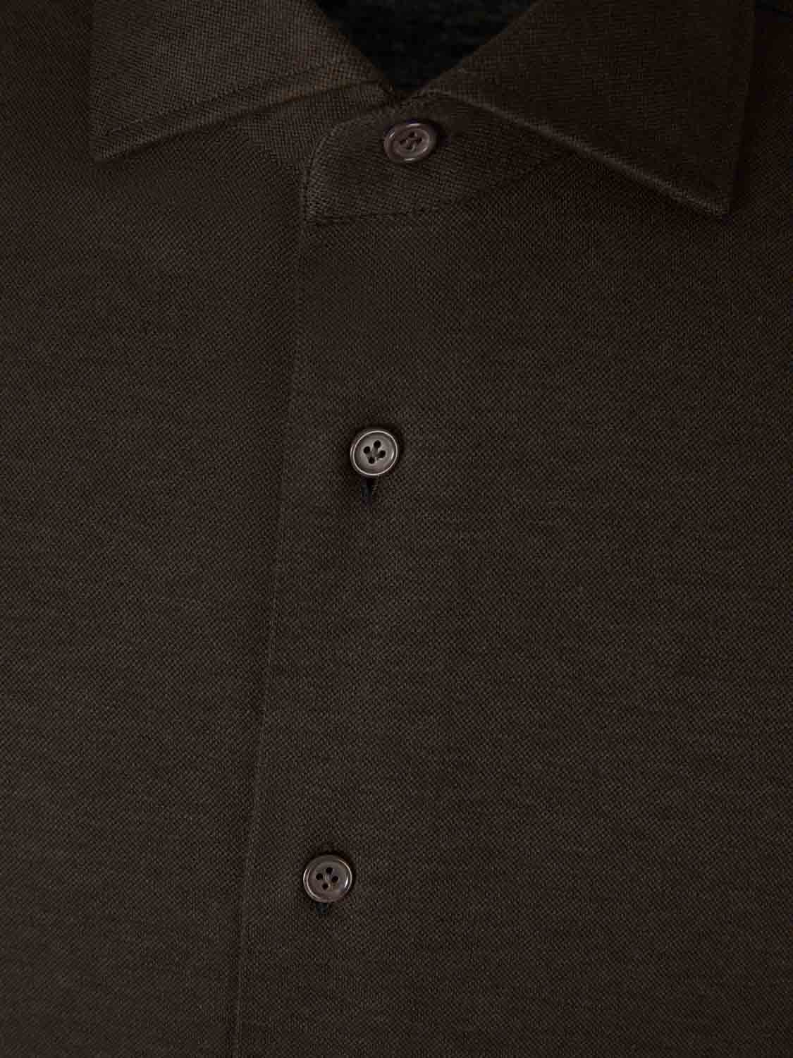 Santa Eulalia Hombre Barcelona Camisa Vestir Algodón color Marrón Oscuro sku 531-006580 01 - Foto 3