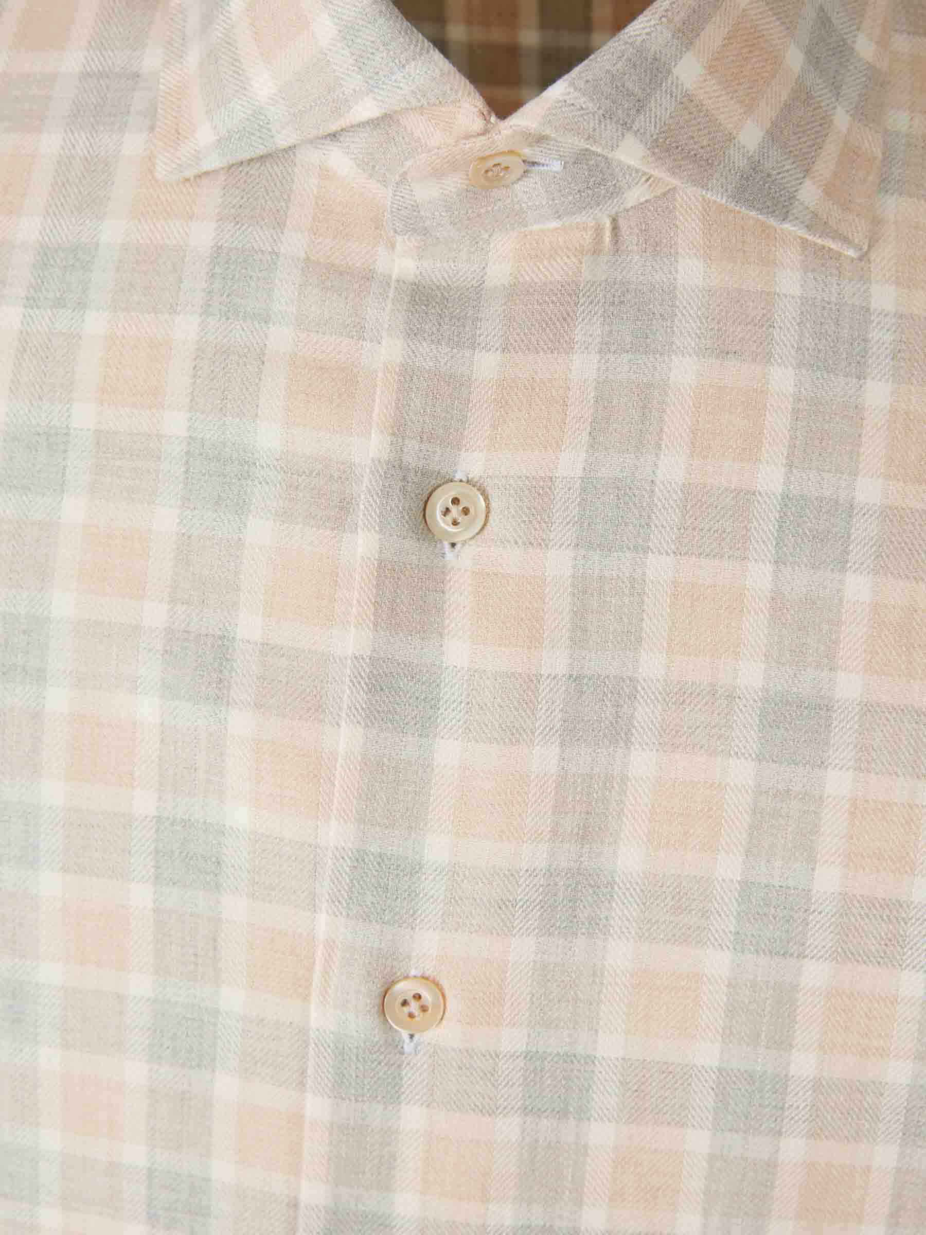 Santa Eulalia Hombre Barcelona Camisa Cuadros Algodón color Beige sku 531-006581 01 - Foto 3