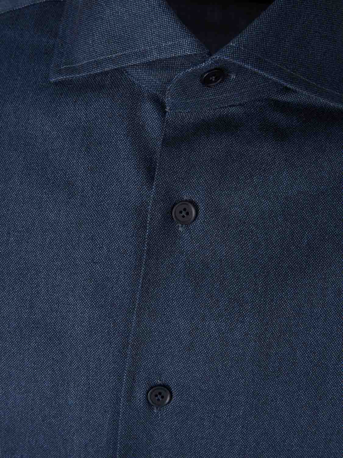 Santa Eulalia Hombre Barcelona Camisa Lisa Algodón color Azul Denim Oscuro sku 531-006584 01 - Foto 3