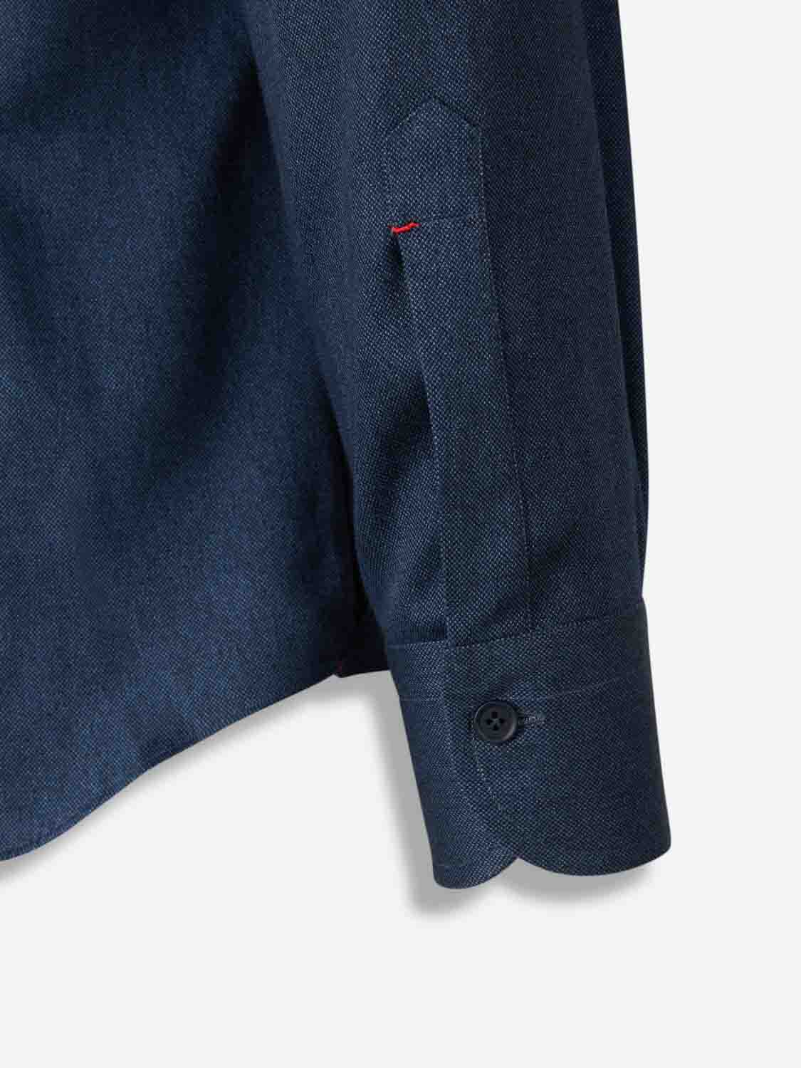 Santa Eulalia Hombre Barcelona Camisa Lisa Algodón color Azul Denim Oscuro sku 531-006584 01 - Foto 4