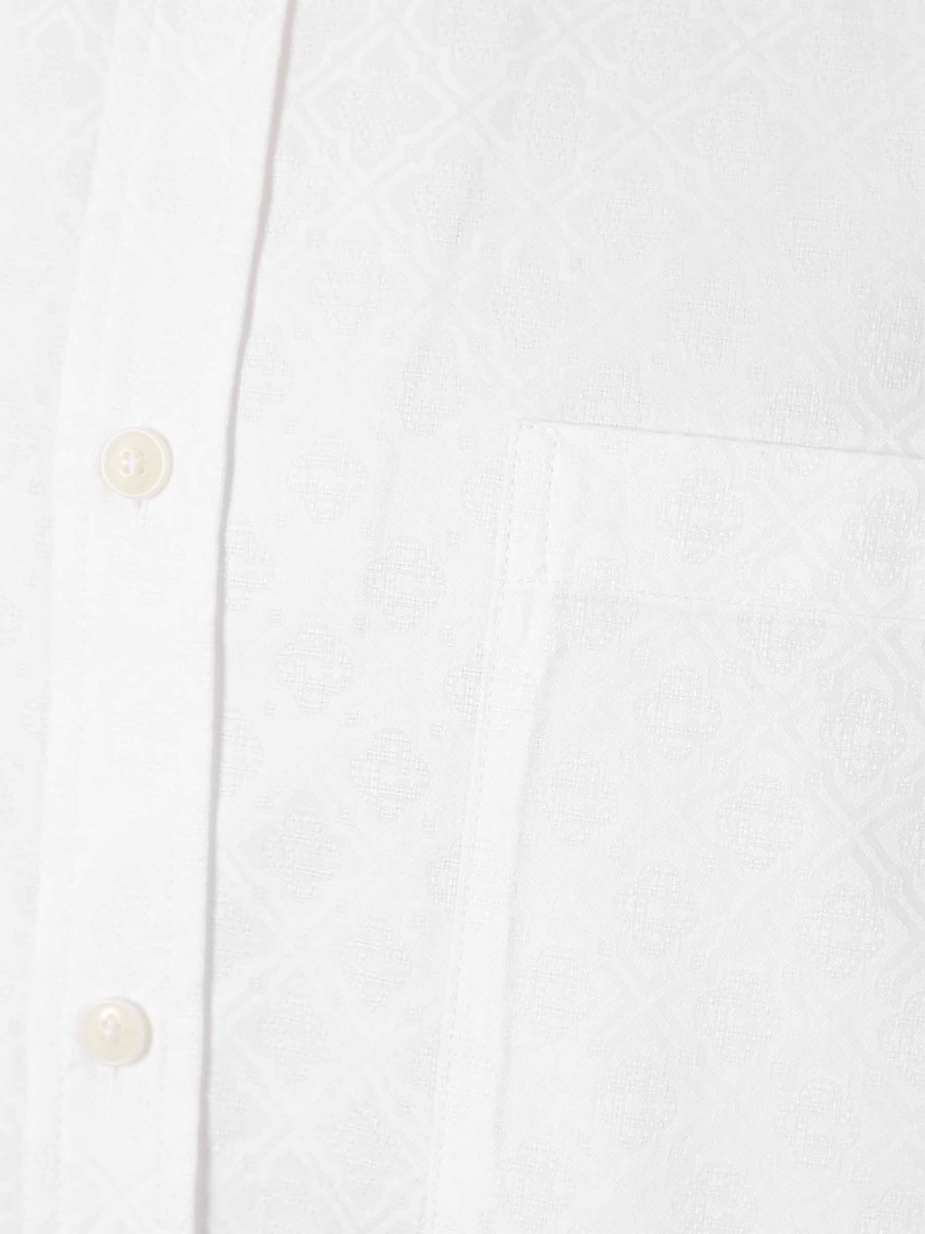 Casablanca Hombre Barcelona Camisa Monograma Jacquard color Blanco sku 531-006596 01 - Foto 3