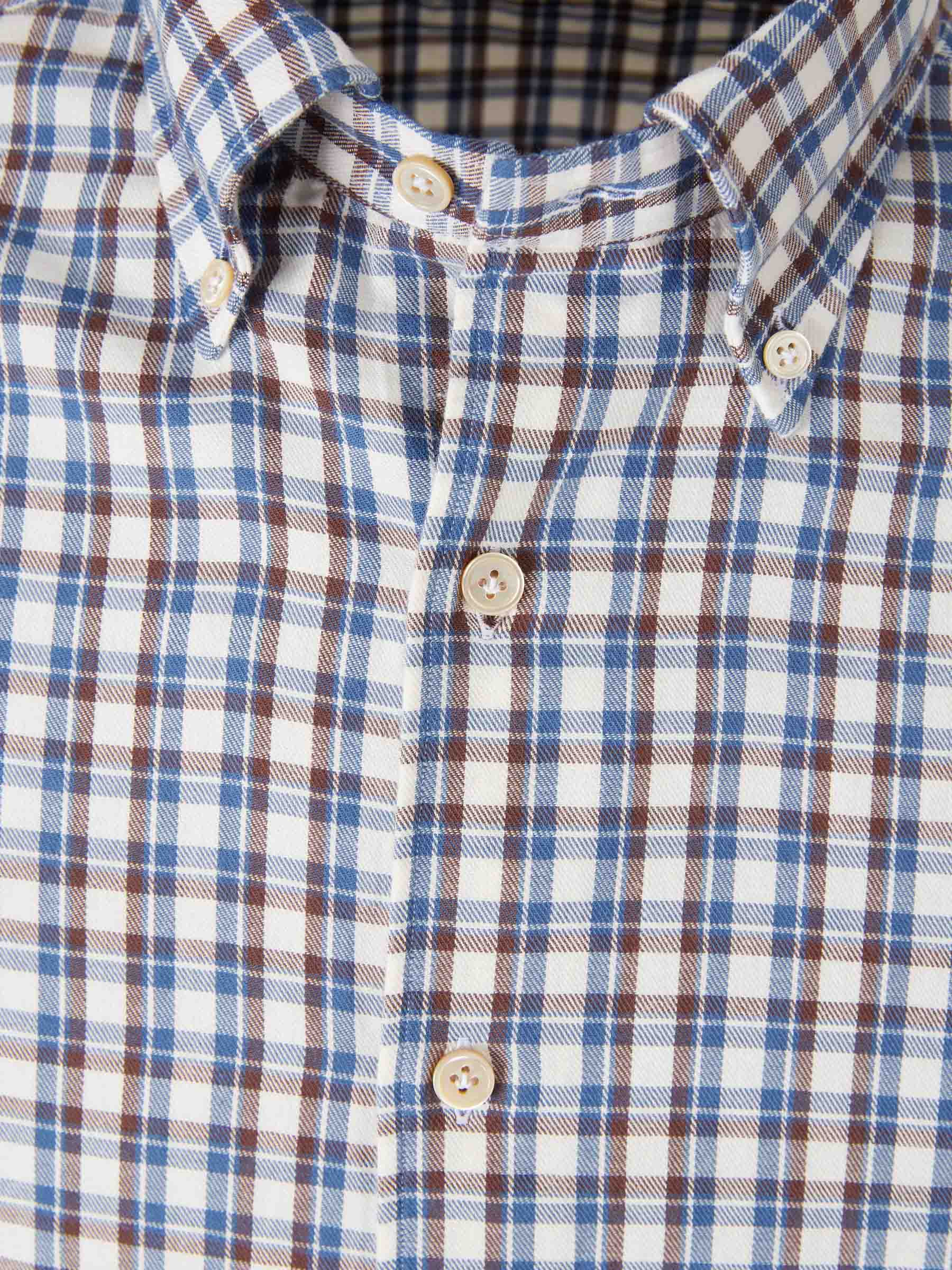 Borrelli Hombre Barcelona Camisa Motivo Cuadros color Azul sku 531-006605 01 - Foto 3