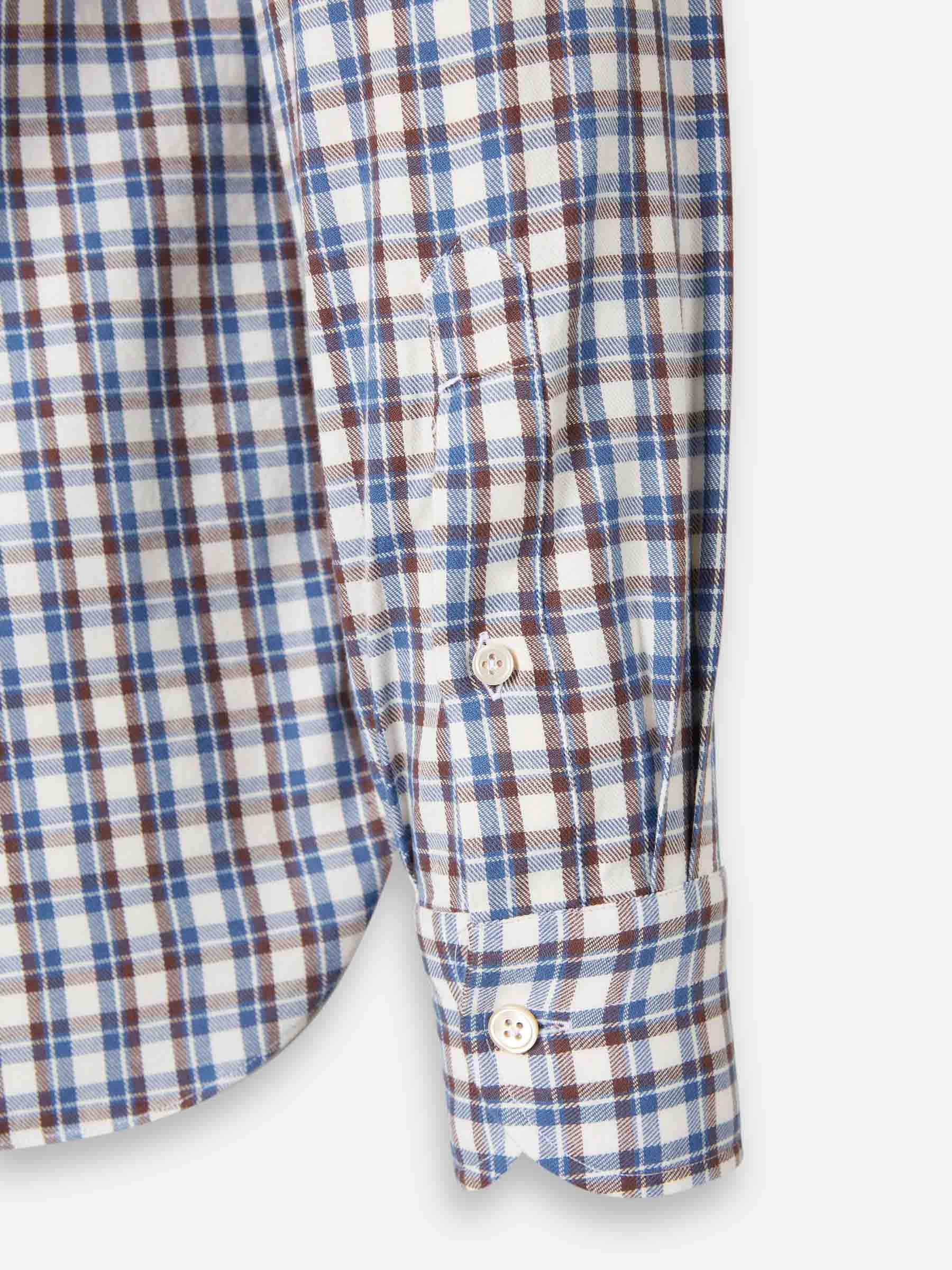 Borrelli Hombre Barcelona Camisa Motivo Cuadros color Azul sku 531-006605 01 - Foto 4