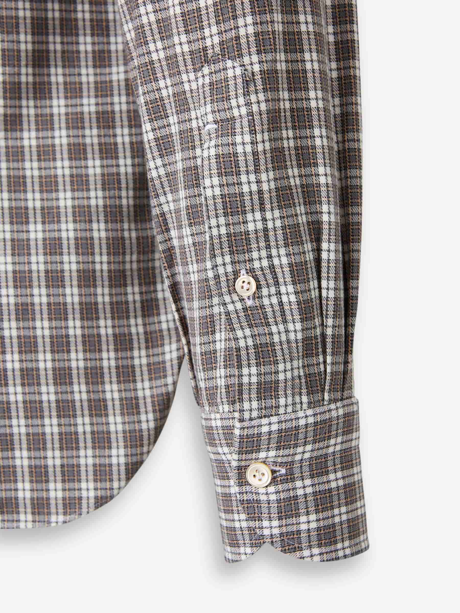 Borrelli Hombre Barcelona Camisa Motivo Cuadros color Burdeos sku 531-006606 01 - Foto 4