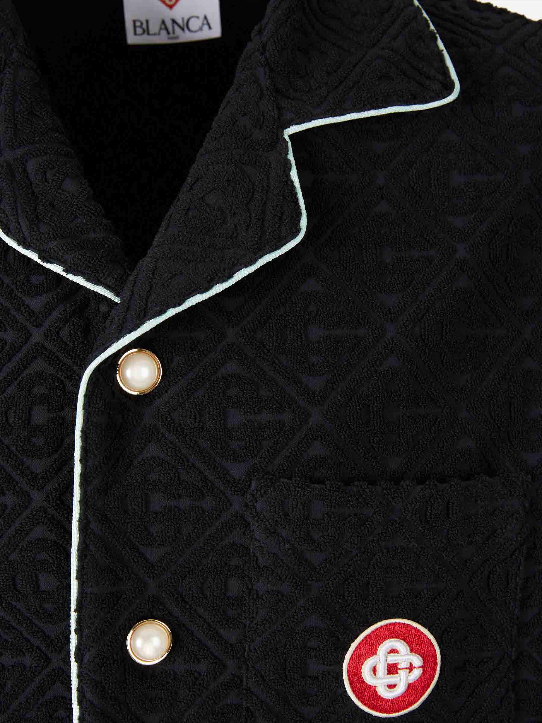 Casablanca Hombre Barcelona Camisa Monogram Towelling color Negro sku 532-000686 01 - Foto 3