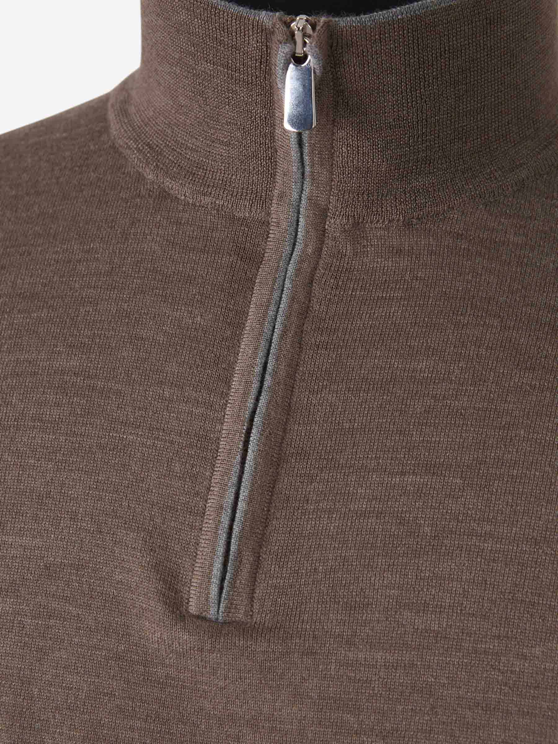 Santa Eulalia Hombre Barcelona Jersey Lana Cremallera color Taupe sku 542-001853 08 - Foto 3