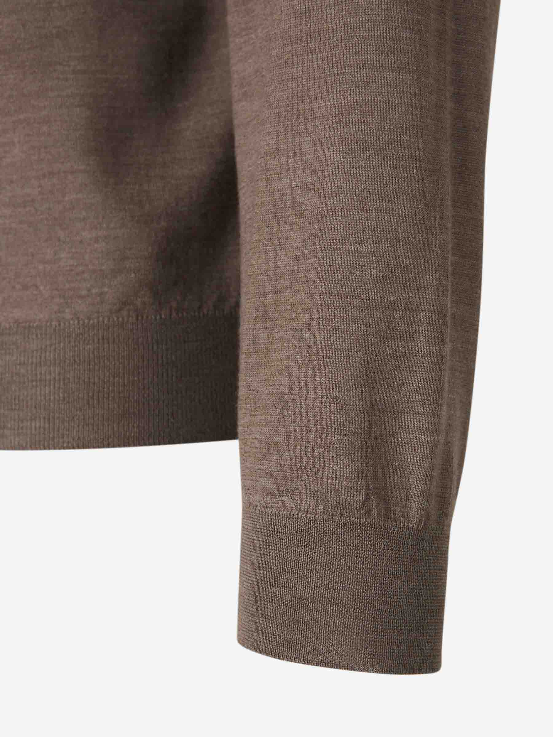 Santa Eulalia Hombre Barcelona Jersey Lana Cremallera color Taupe sku 542-001853 08 - Foto 4